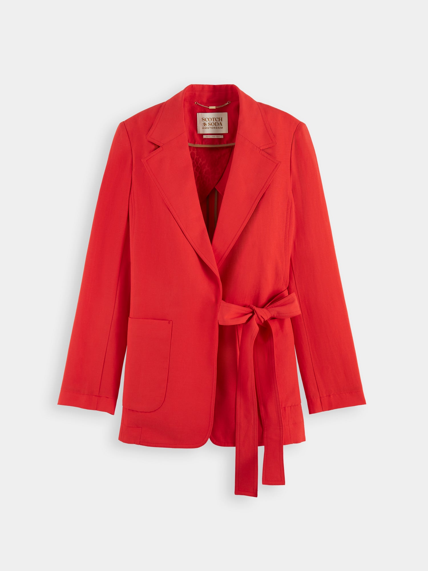 Belted blazer - Scotch & Soda NZ