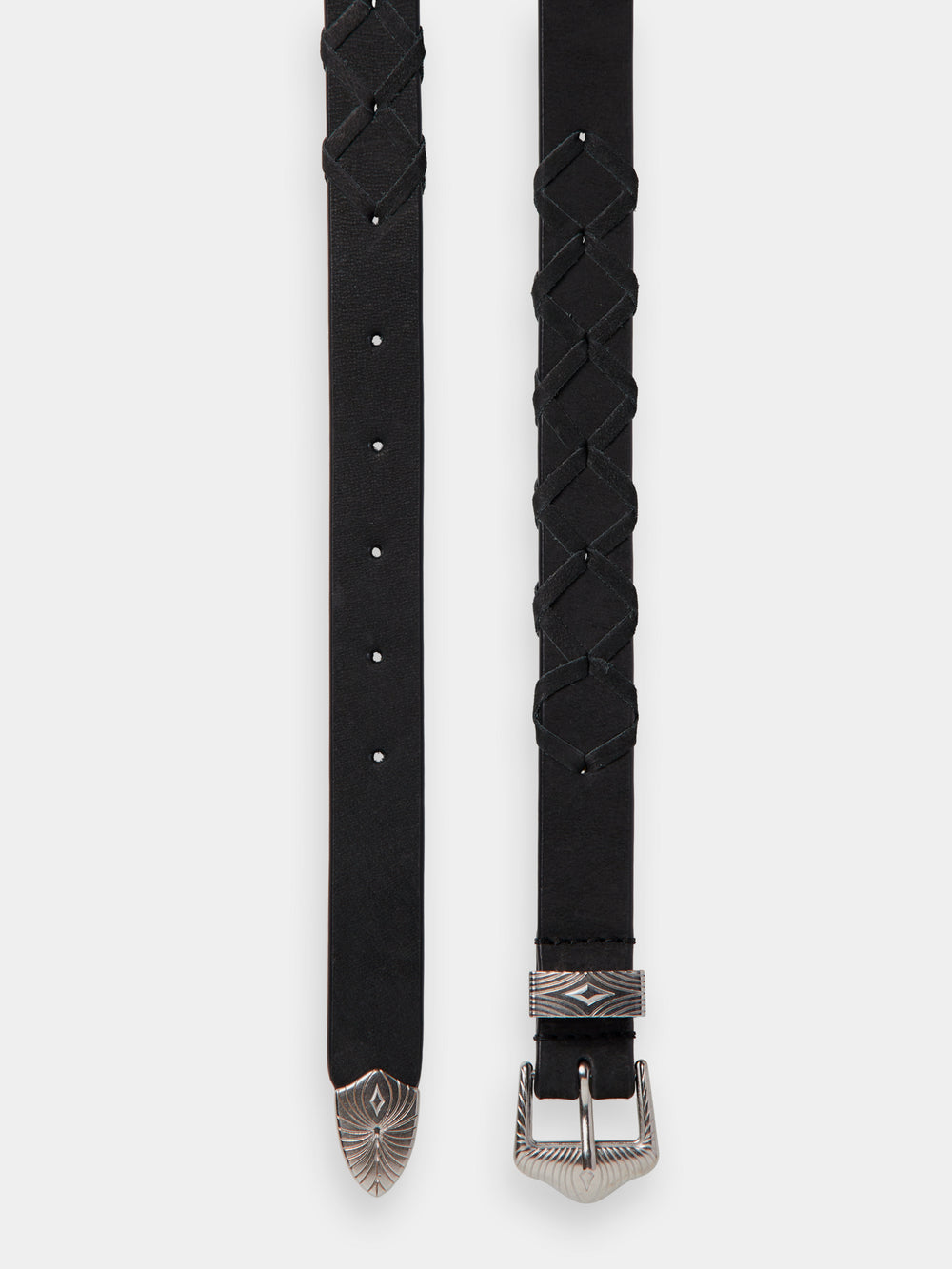 Braided leather belt - Scotch & Soda NZ