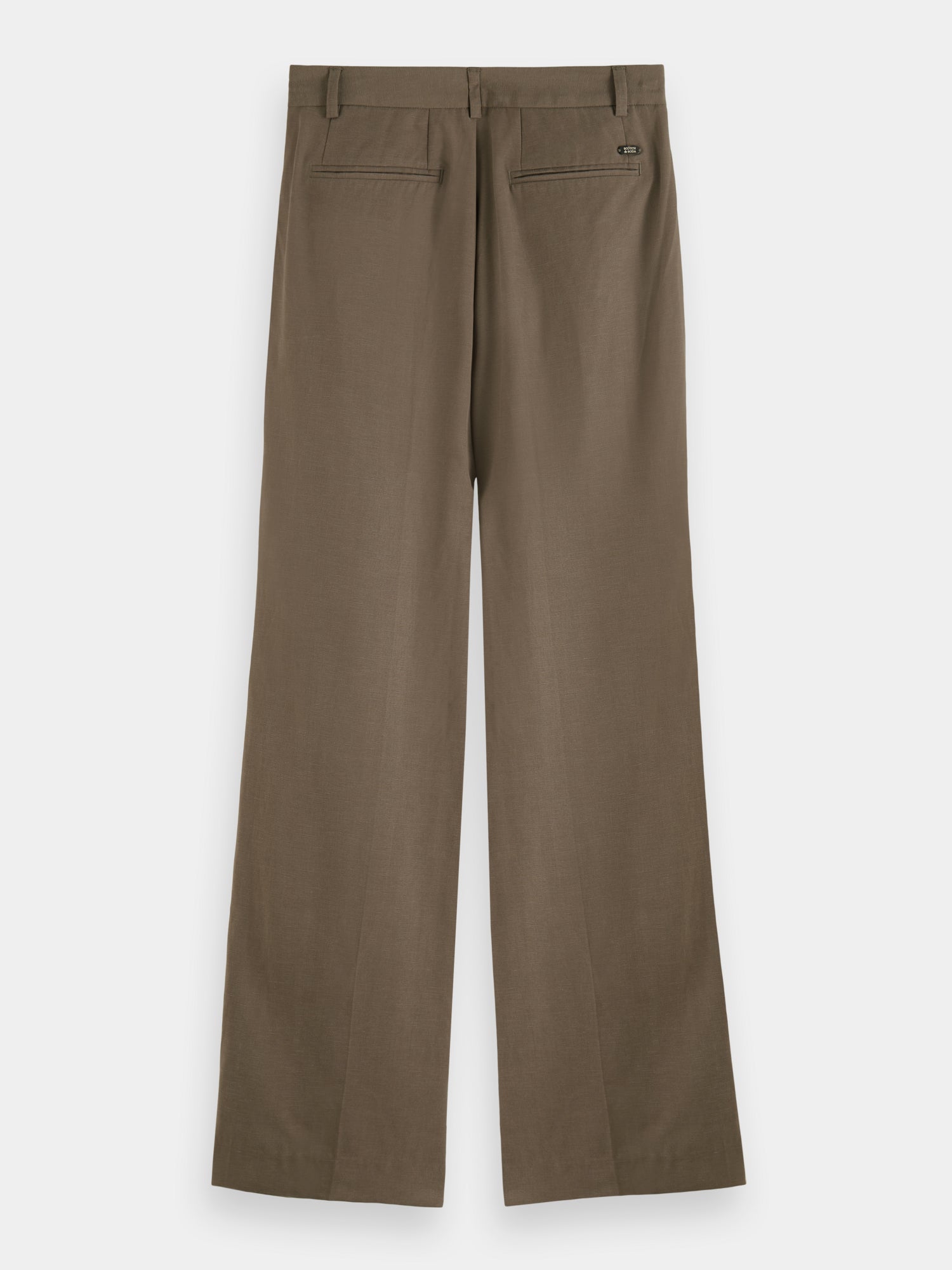 Pleated mid-rise wide-leg pants - Scotch & Soda NZ