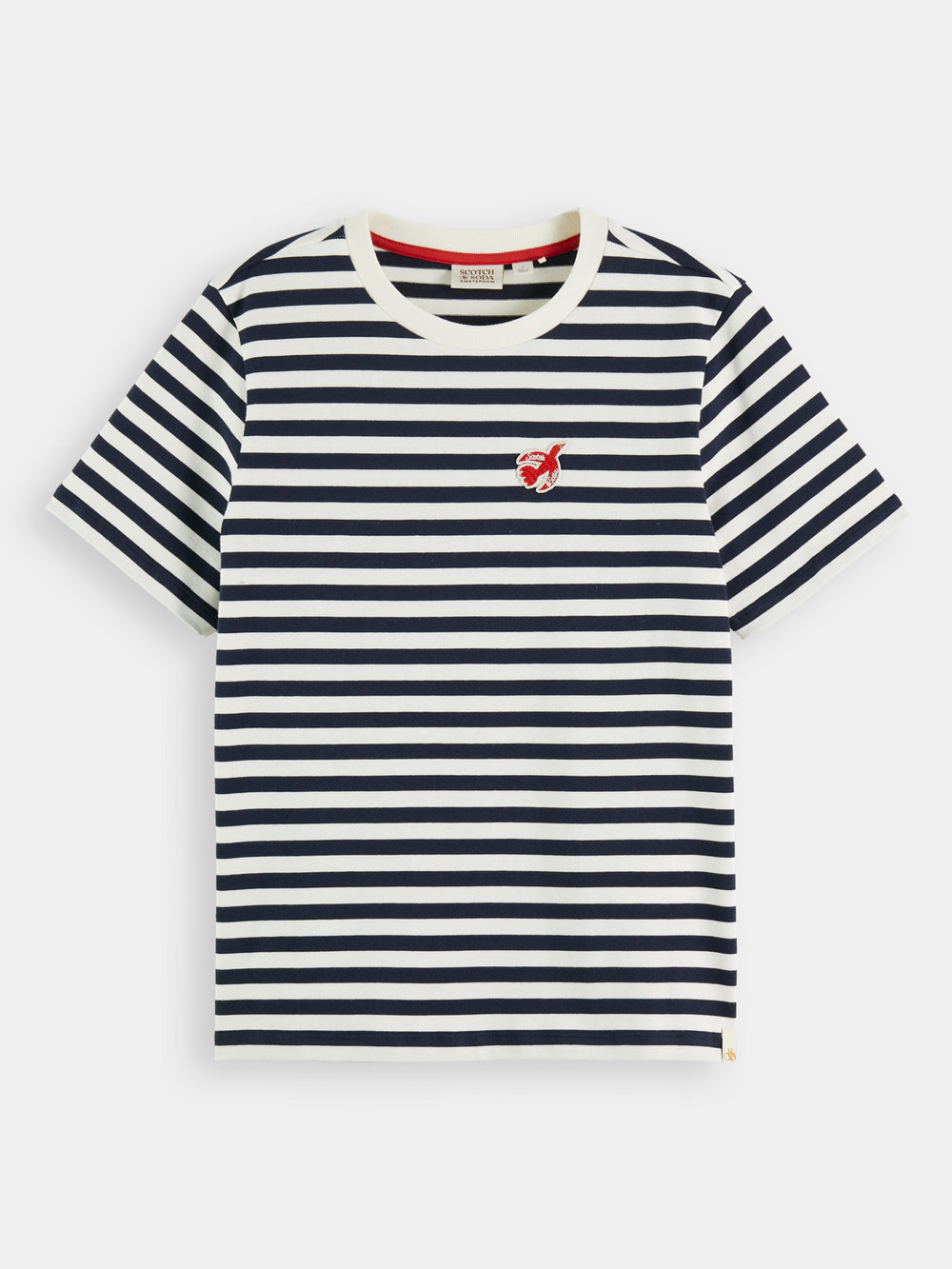 Regular-fit striped t-shirt - Scotch & Soda NZ