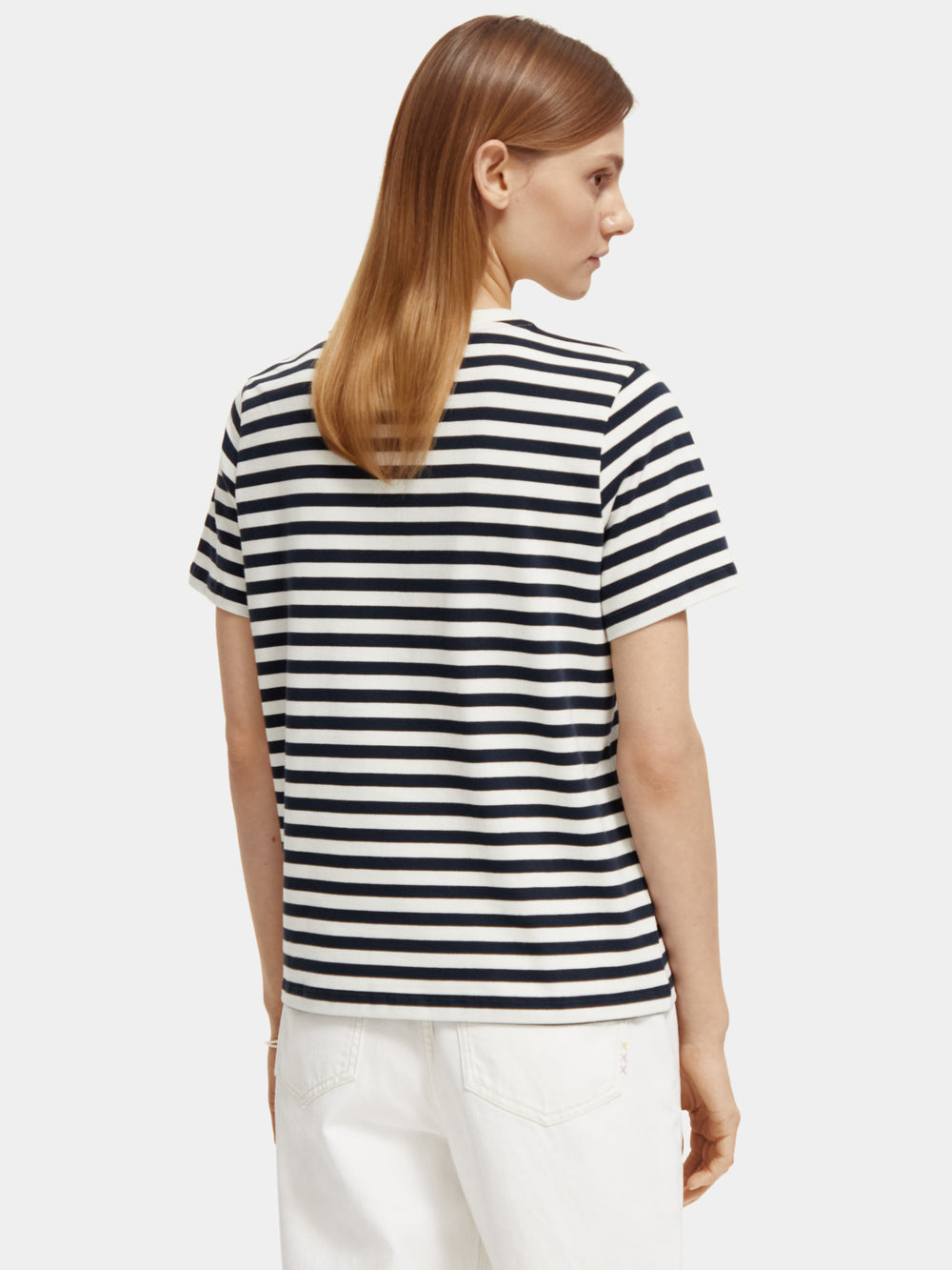 Regular-fit striped t-shirt - Scotch & Soda NZ