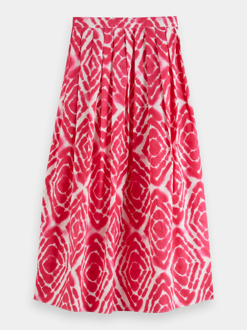 Tie-dyed printed midi skirt - Scotch & Soda NZ
