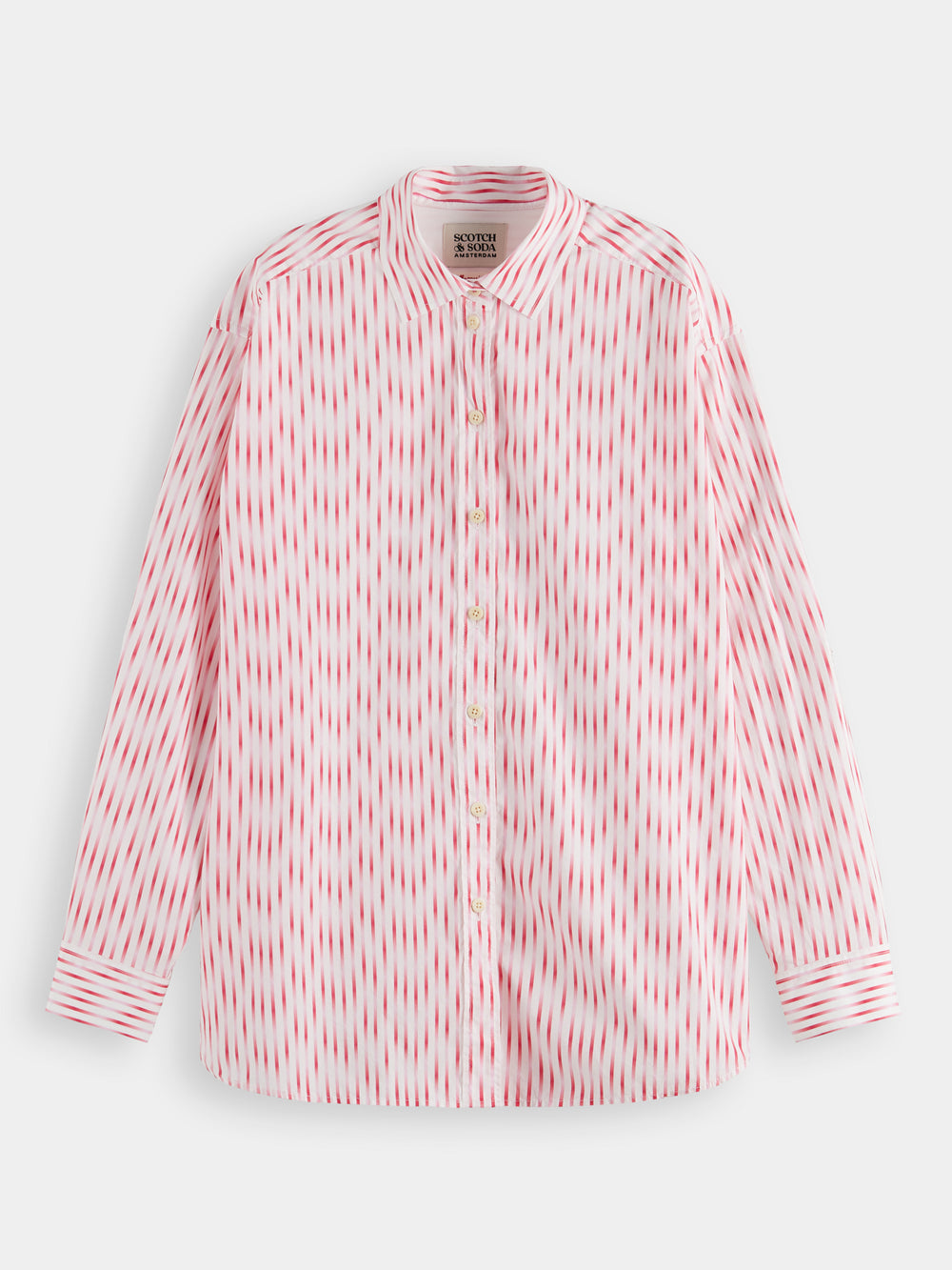 Oversized shirt with roll up sleeve - Scotch & Soda NZ