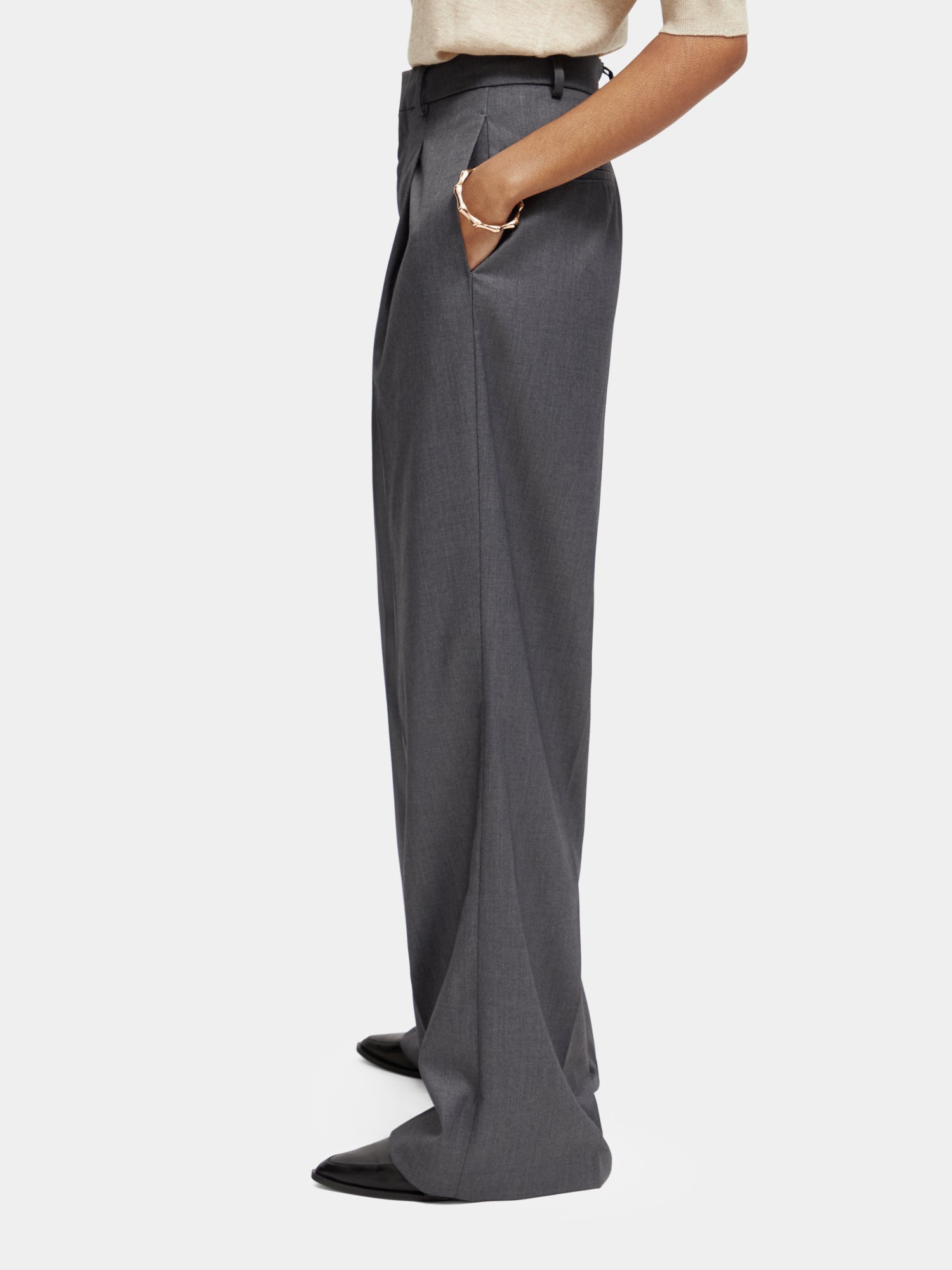 Rose high-rise wide-leg pants - Scotch & Soda NZ