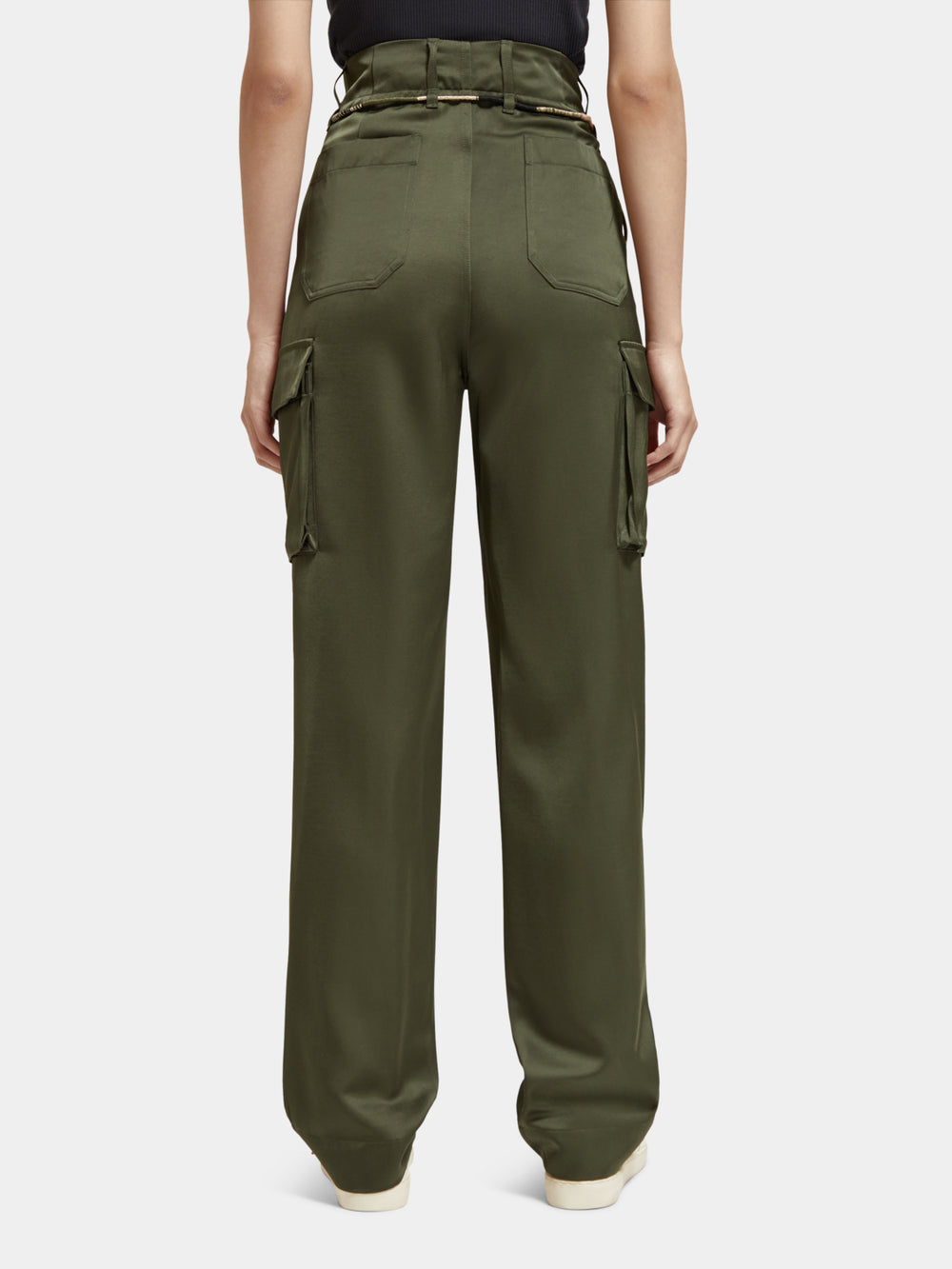 Faye high-rise tapered-leg utility pants - Scotch & Soda NZ