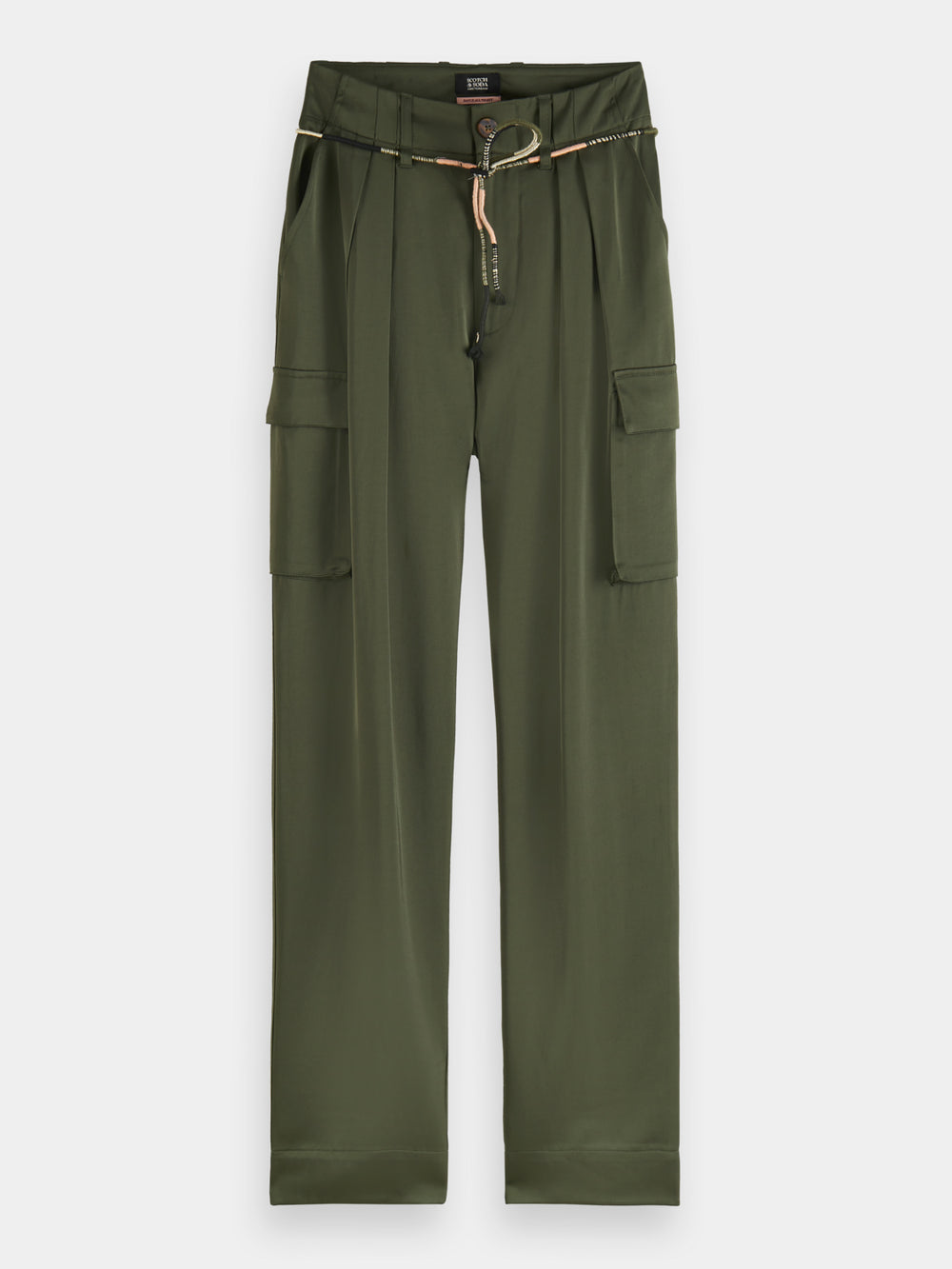 Faye high-rise tapered-leg utility pants - Scotch & Soda NZ