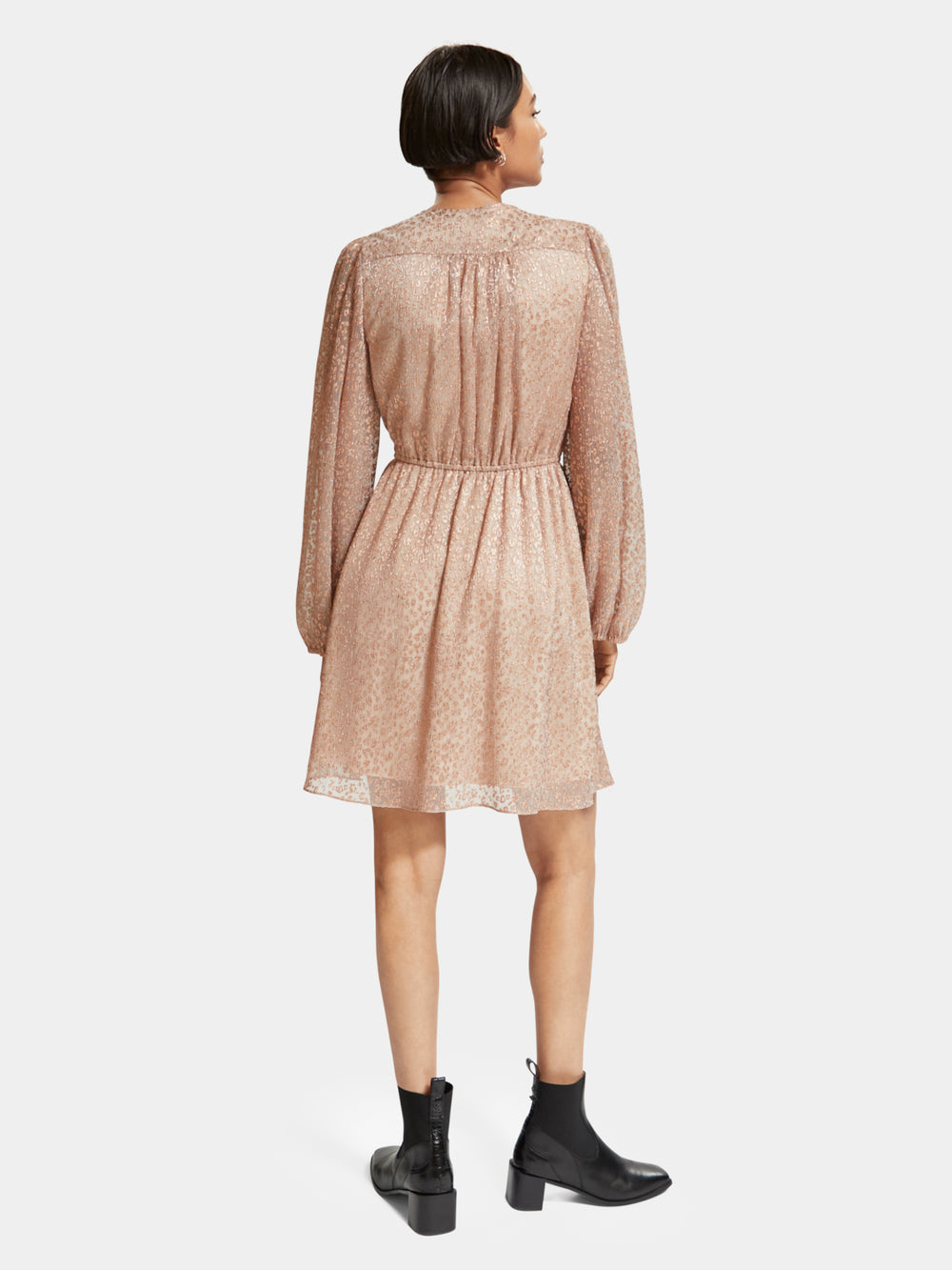 Balloon sleeve mini dress - Scotch & Soda NZ