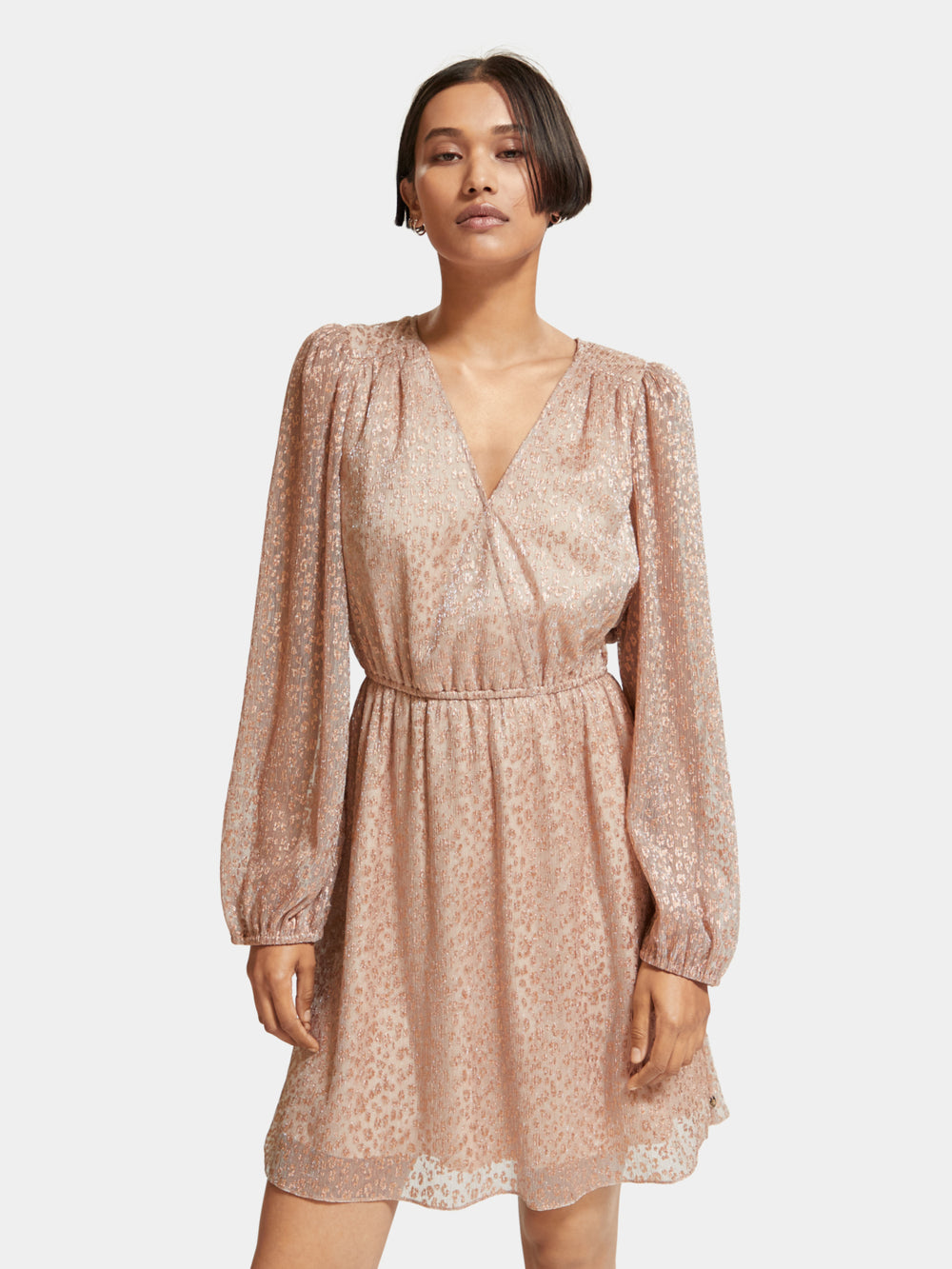 Balloon sleeve mini dress - Scotch & Soda NZ