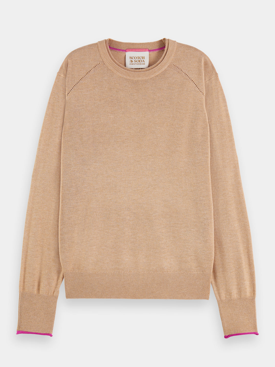 Basic crewneck pullover - Scotch & Soda NZ