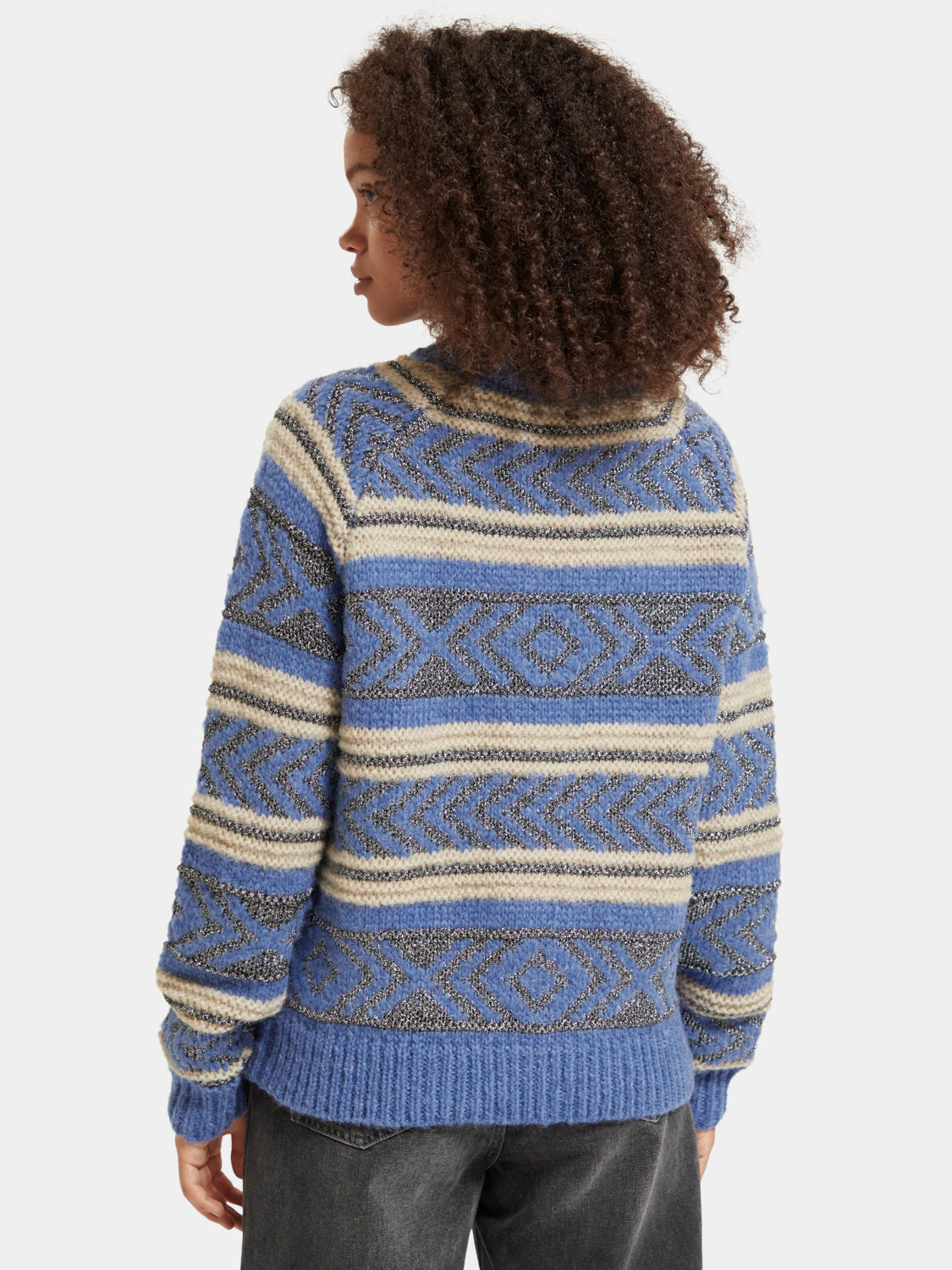 Metallic Fair Isle pullover – Scotch & Soda NZ