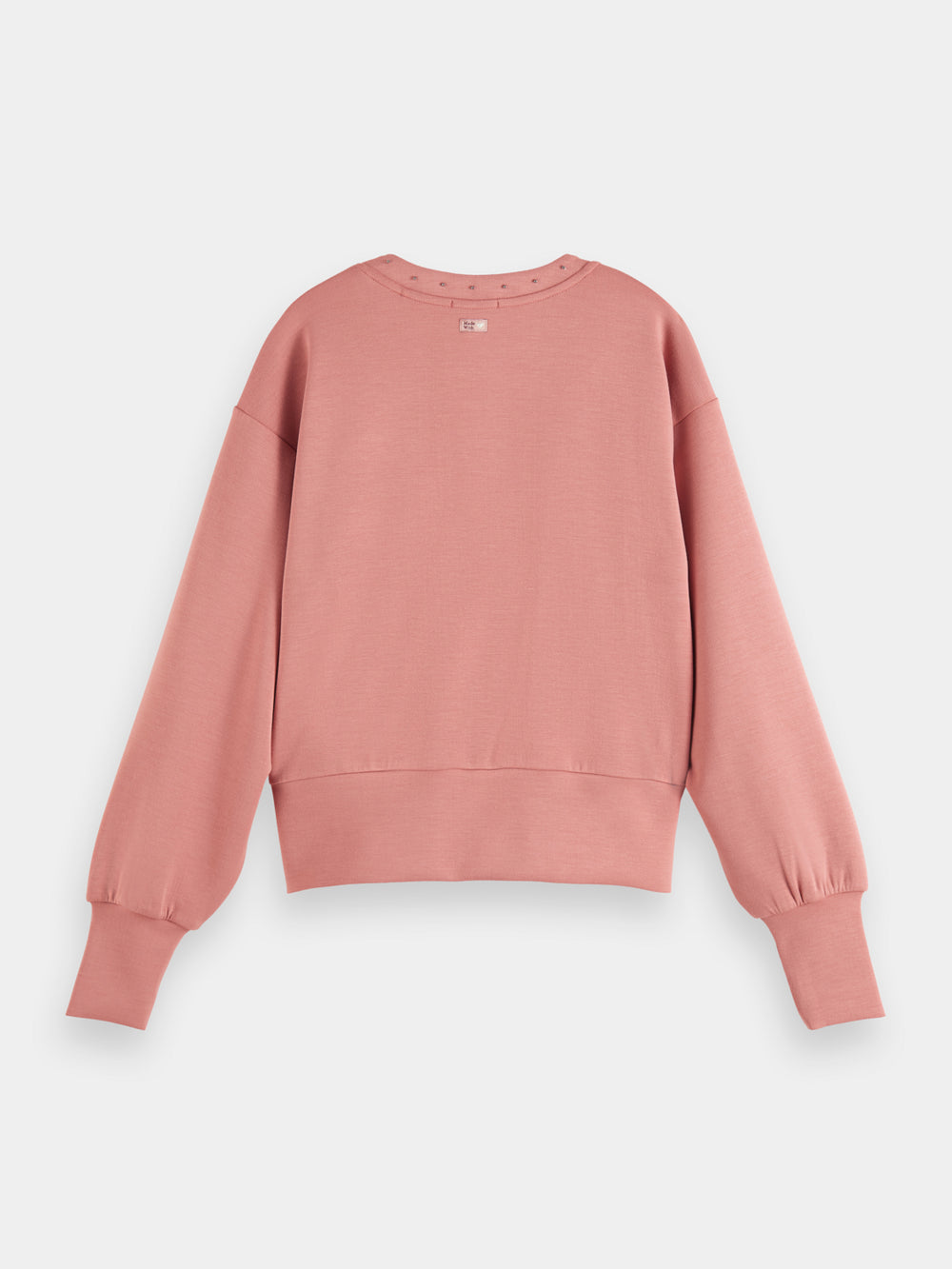 V-neck puff sleeved sweatshirt - Scotch & Soda NZ