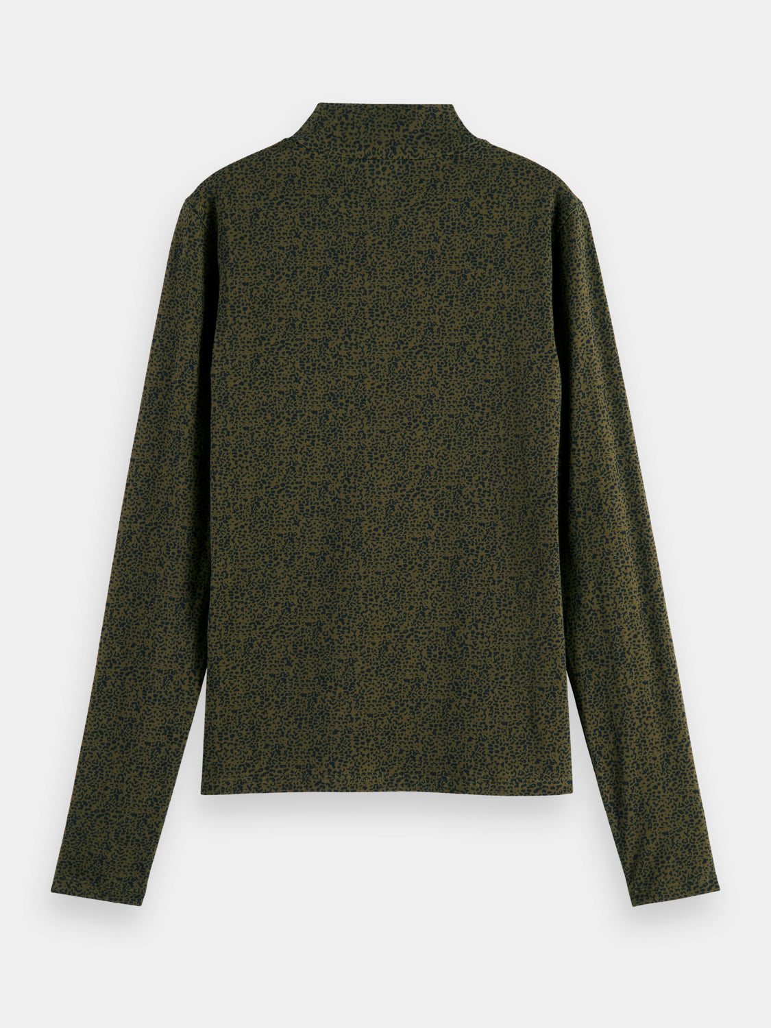 Printed mock neck long sleeved shirt - Scotch & Soda NZ