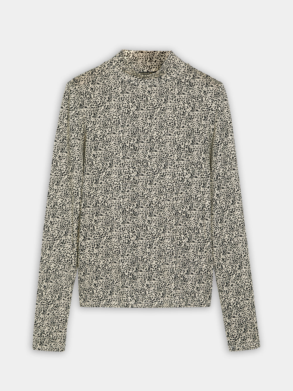 Printed mock neck long sleeved shirt - Scotch & Soda NZ