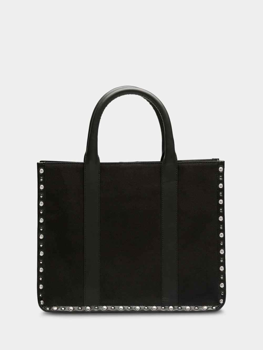 Canvas shopper with studs and leather trimming - Scotch & Soda NZ