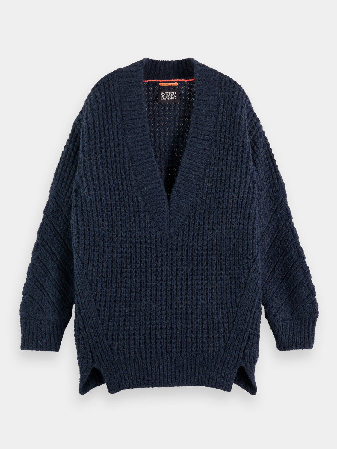 Oversized v-neck pullover - Scotch & Soda NZ