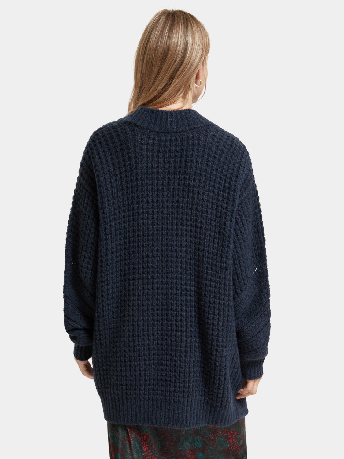 Oversized v-neck pullover - Scotch & Soda NZ