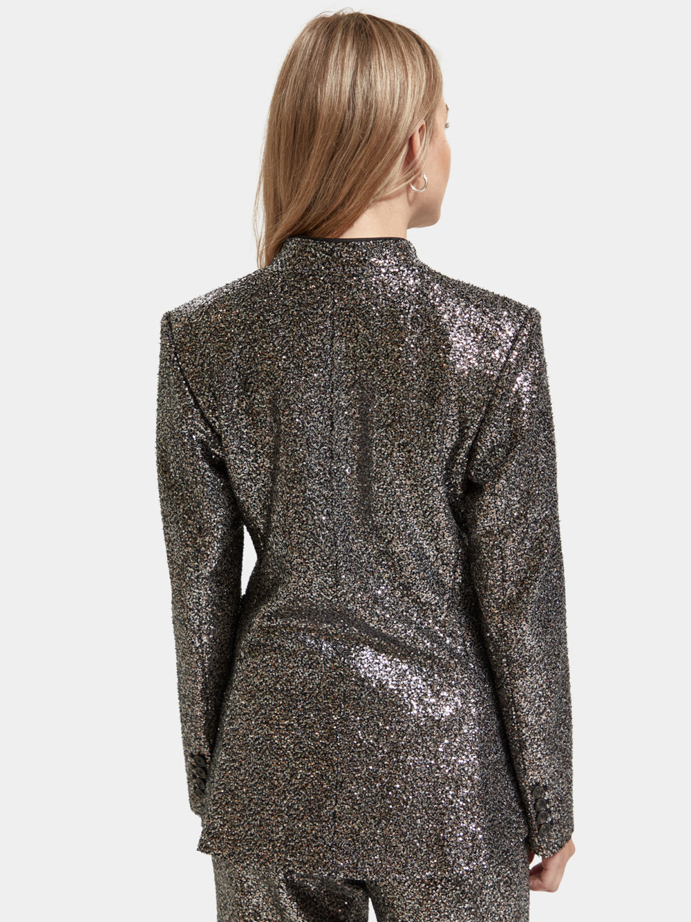 Blazer in mixed sequins - Scotch & Soda NZ