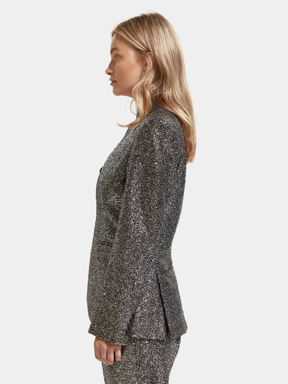 Blazer in mixed sequins - Scotch & Soda NZ