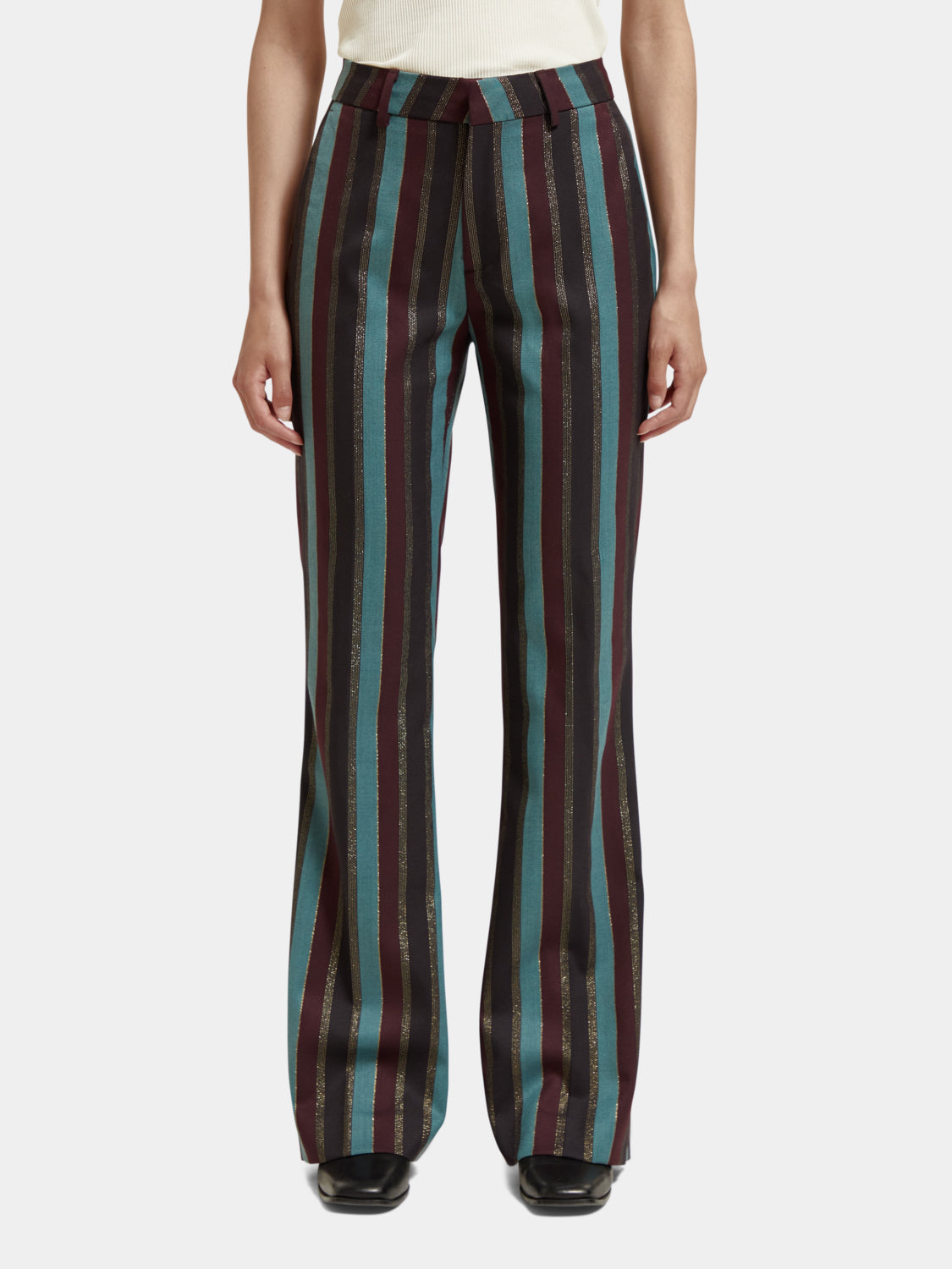 High-rise flared pants - Scotch & Soda NZ