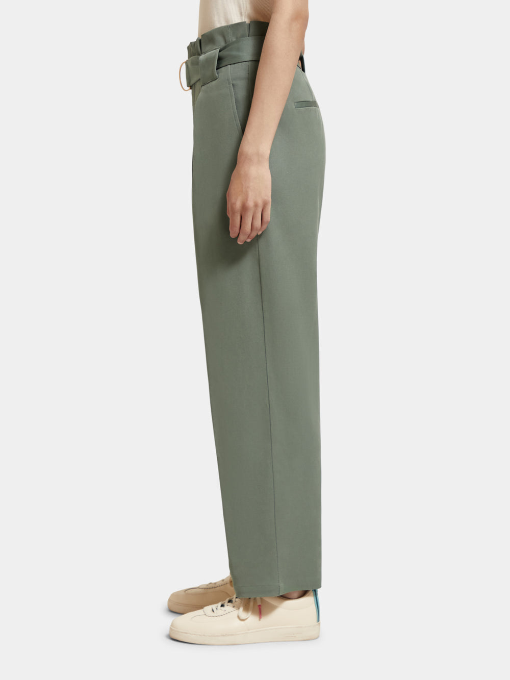 Daisy high-rise paper bag pants - Scotch & Soda NZ