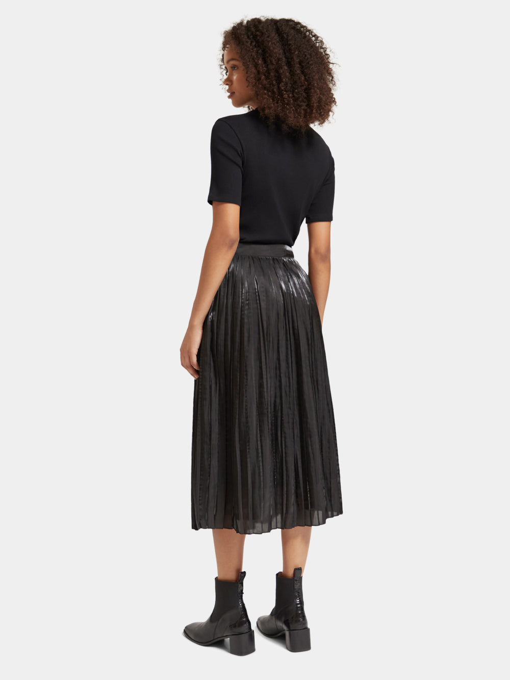 Pleated high-rise maxi skirt - Scotch & Soda NZ