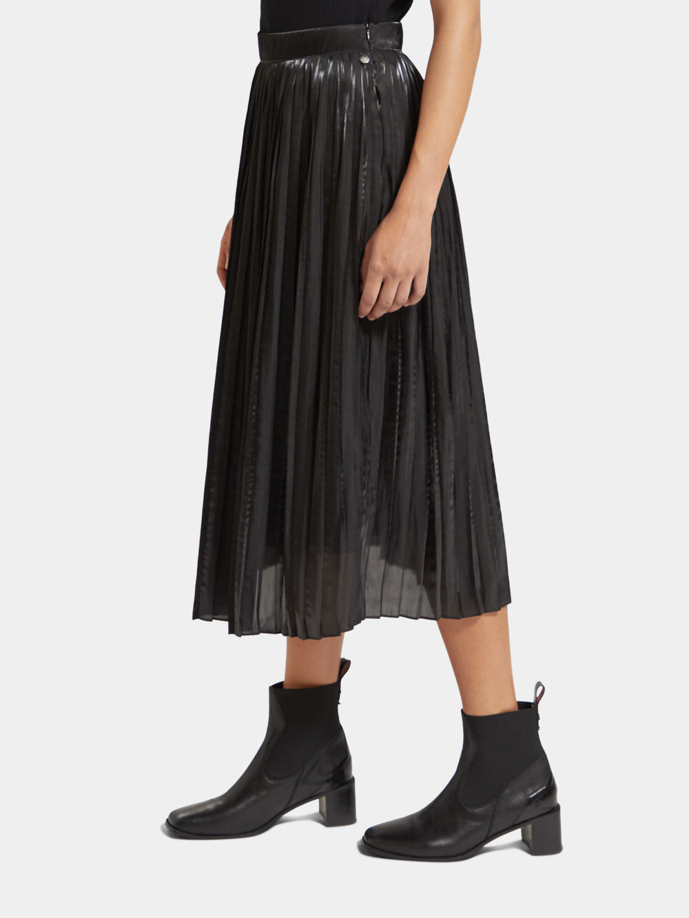 Pleated high-rise maxi skirt - Scotch & Soda NZ