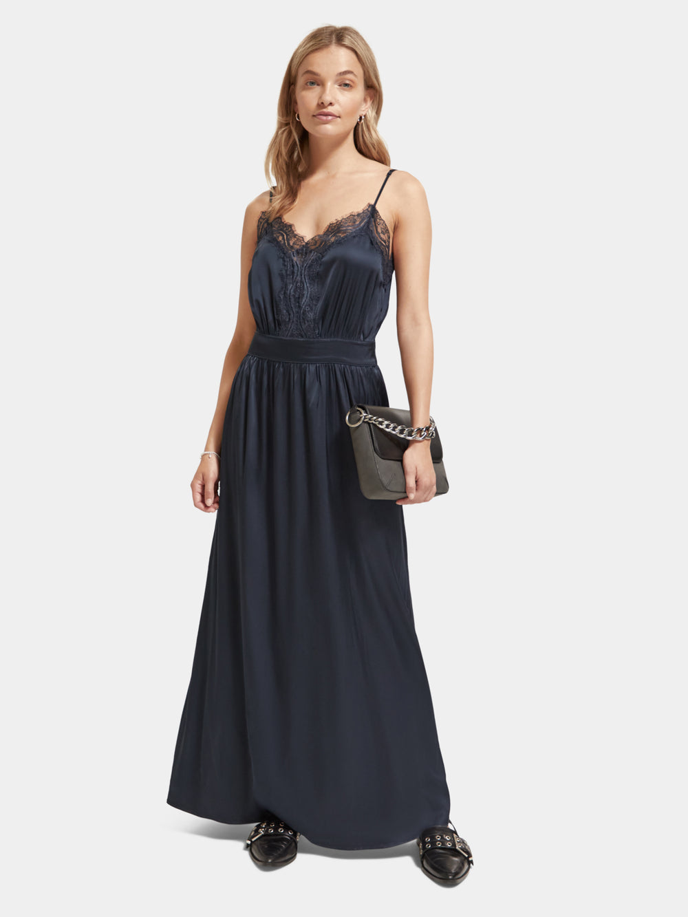 Lace camisole maxi dress - Scotch & Soda NZ