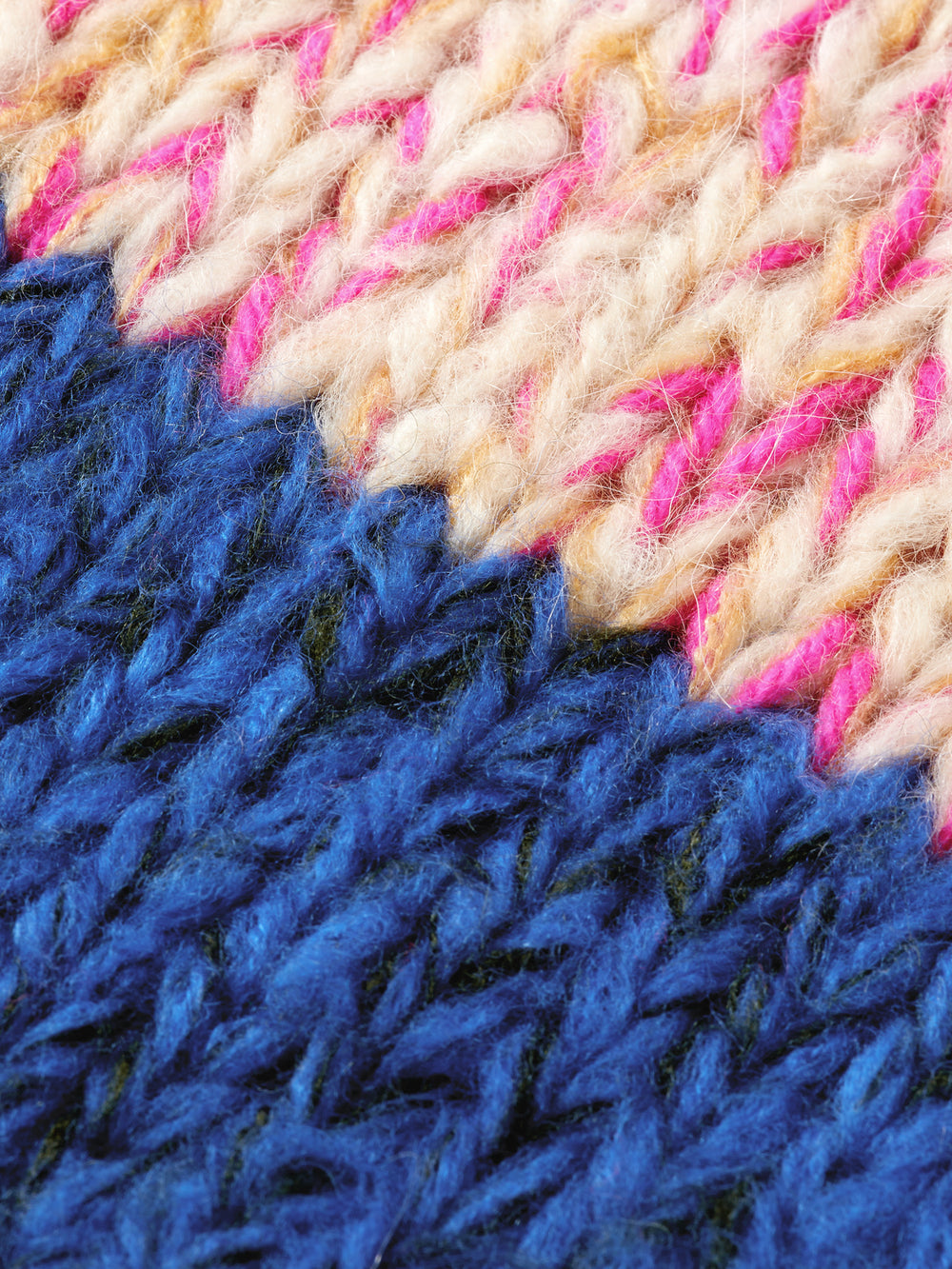 Hand knit colourblock scarf - Scotch & Soda NZ