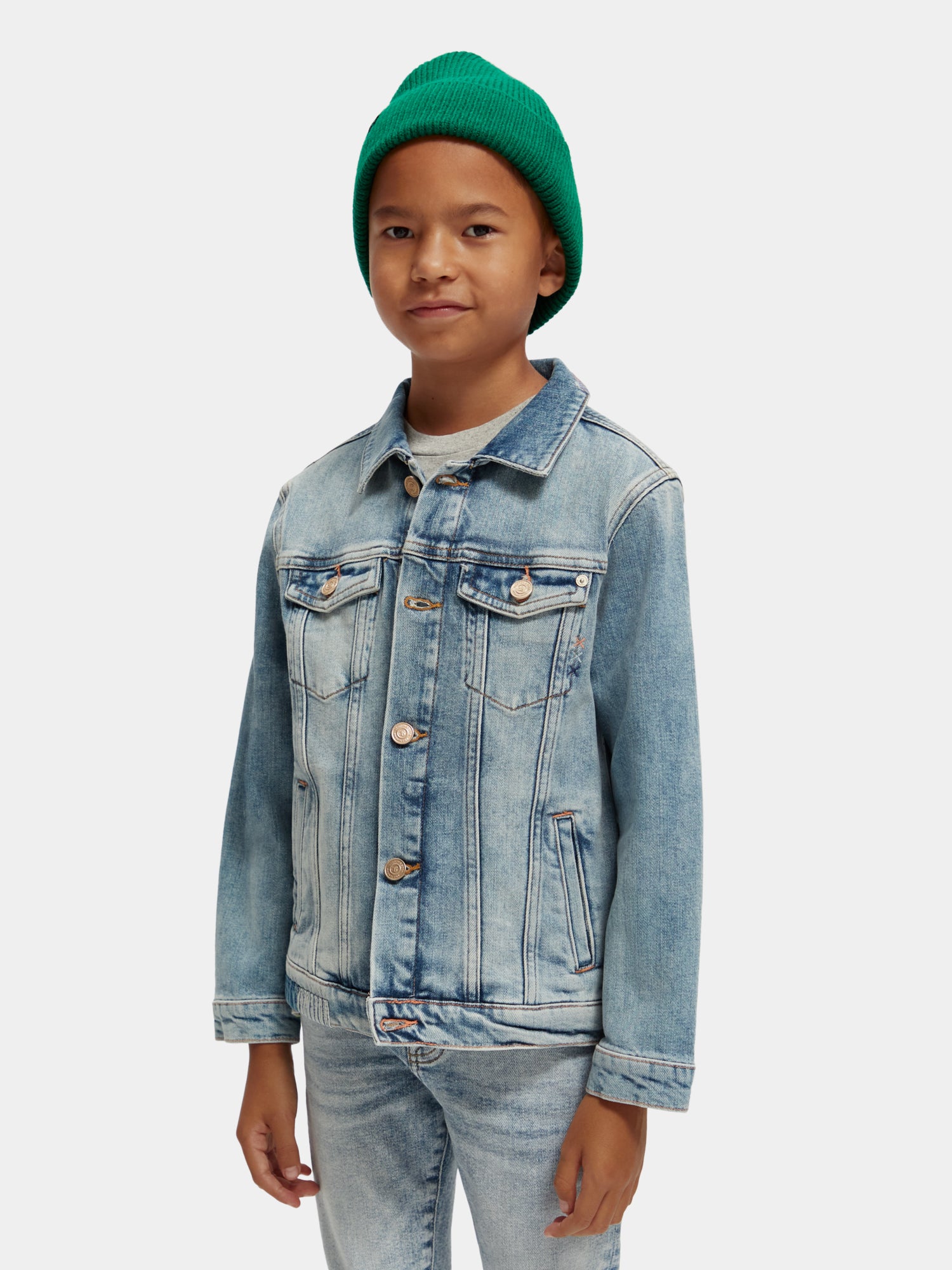 Kids denim hot sale jacket nz