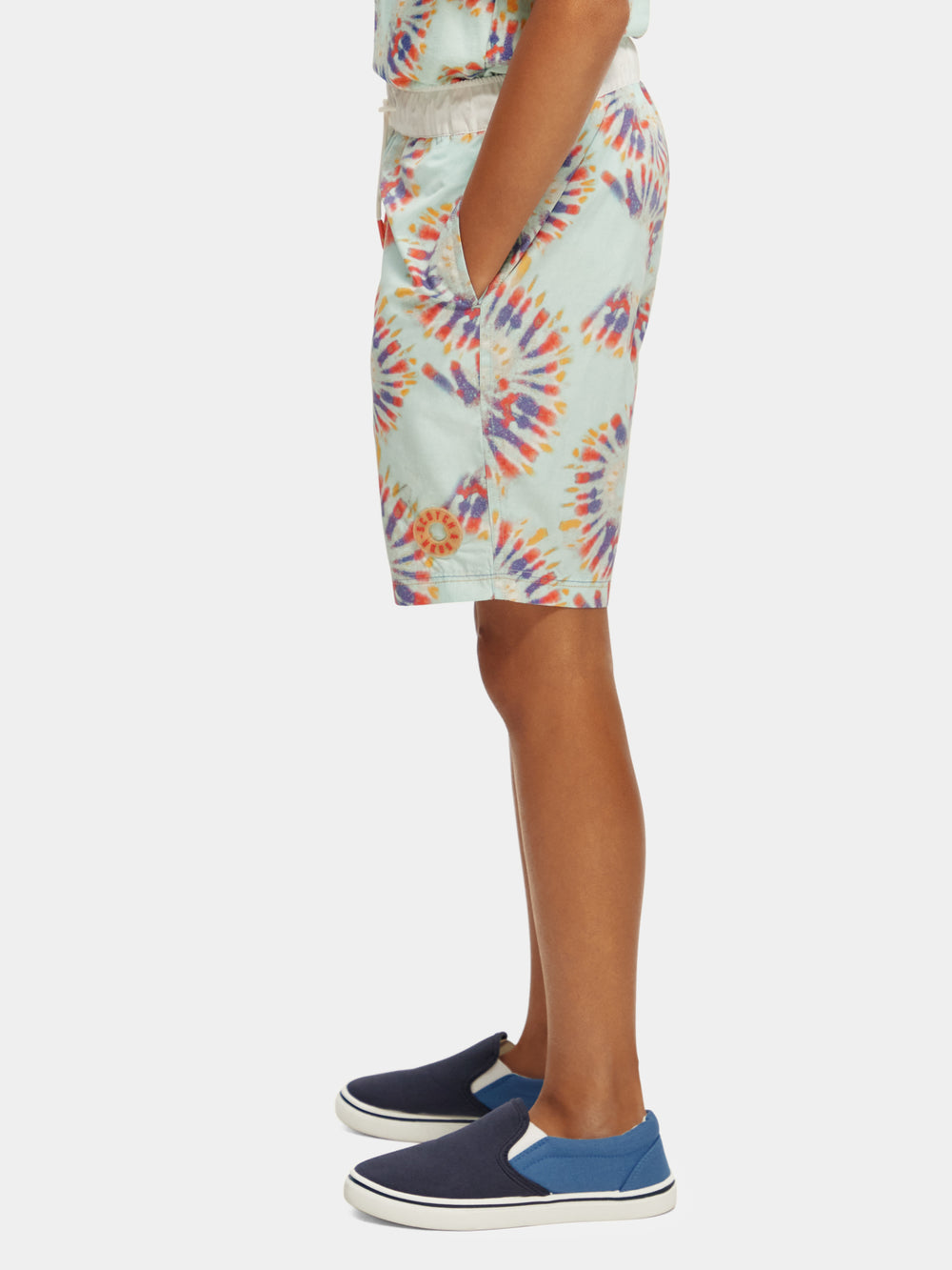 Tie-dyed printed swim shorts - Scotch & Soda NZ
