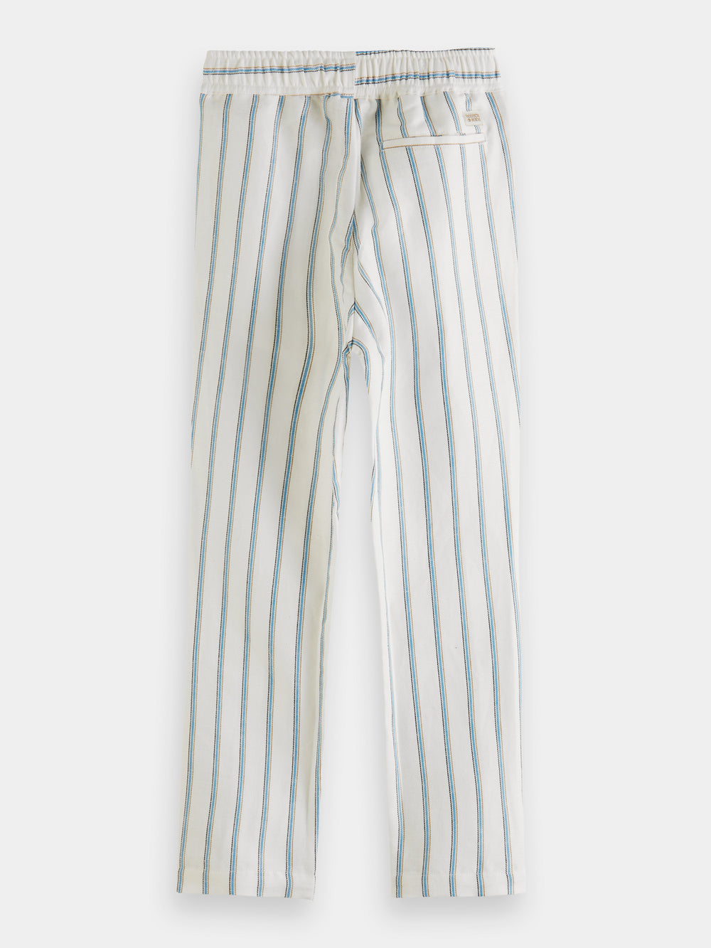 Relaxed tapered-fit linen blend pants - Scotch & Soda NZ