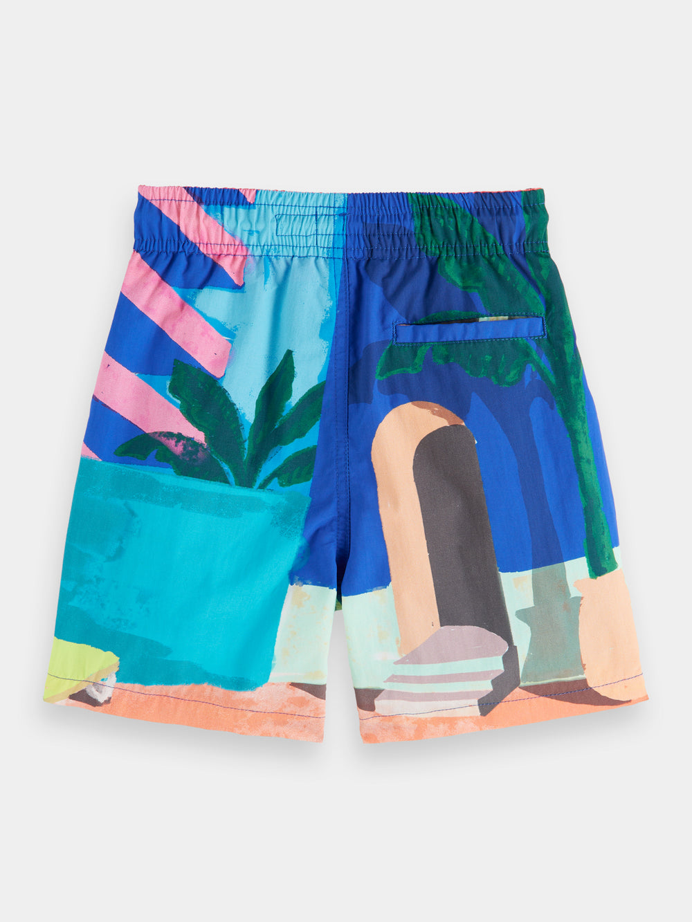 Midi-length artwork swim shorts - Scotch & Soda NZ