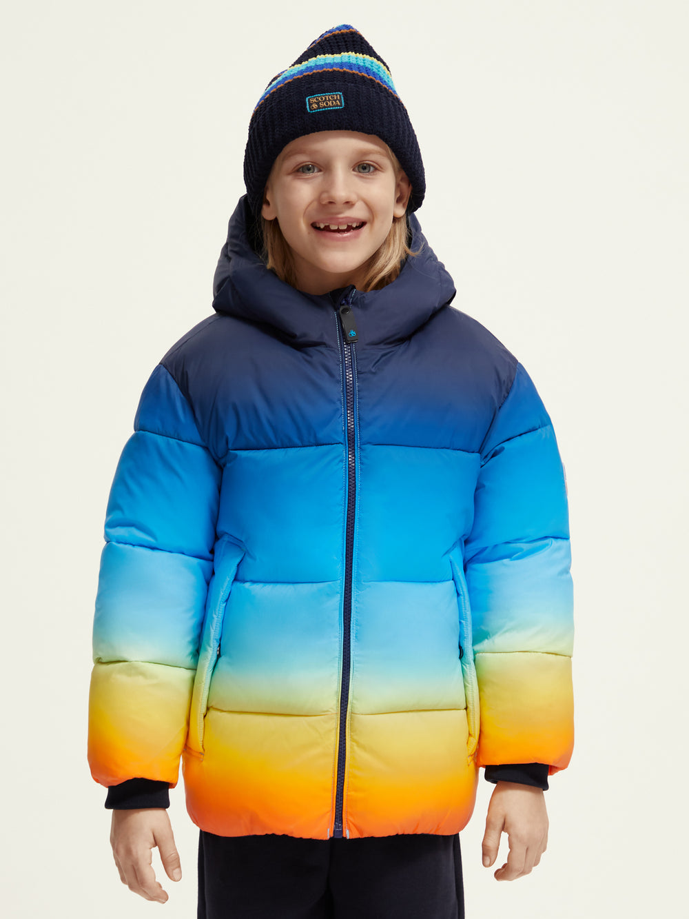 Kids - Colourful padded jacket - Scotch & Soda NZ
