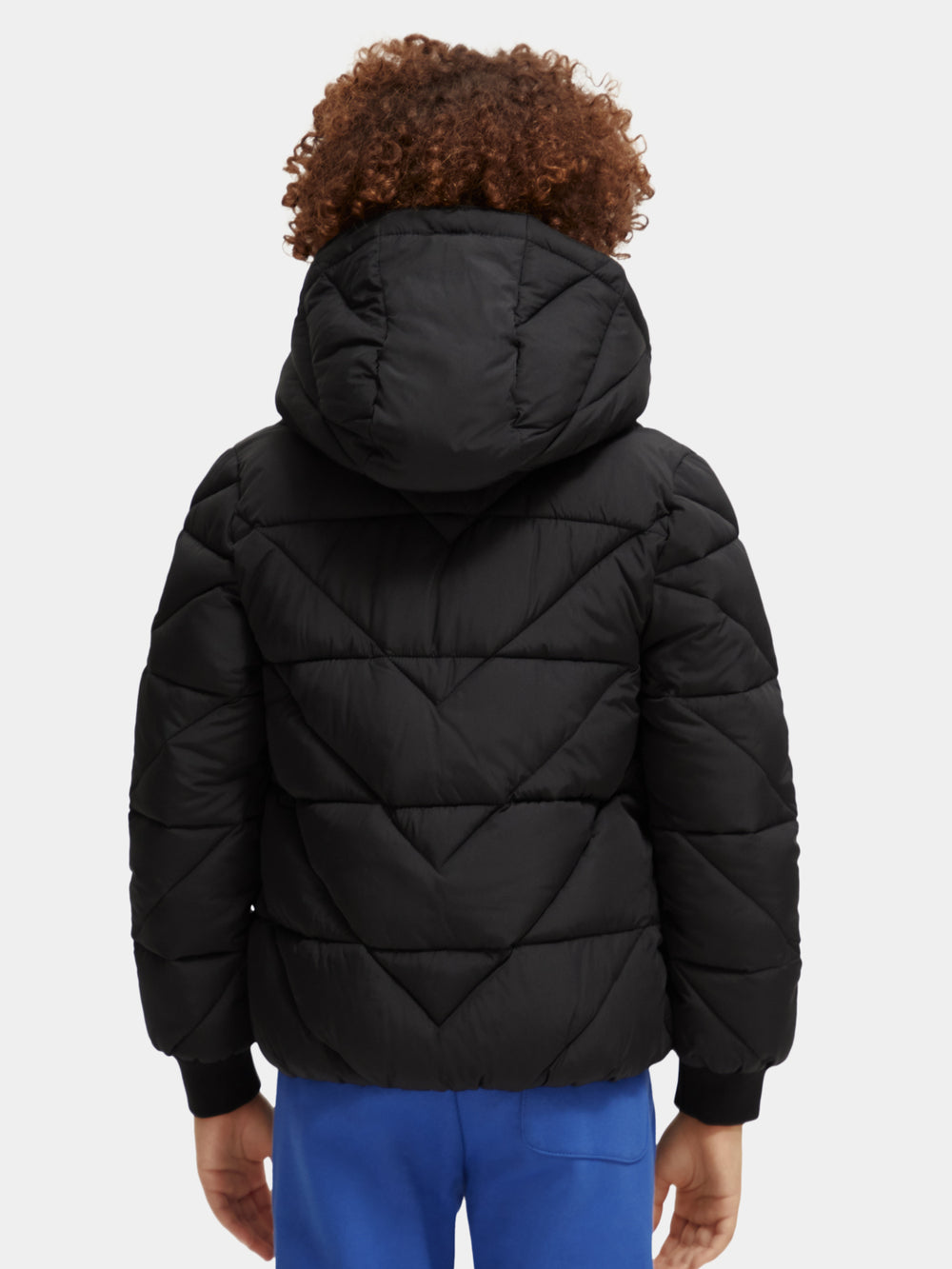 Kids - Water-repellent hooded jacket - Scotch & Soda NZ