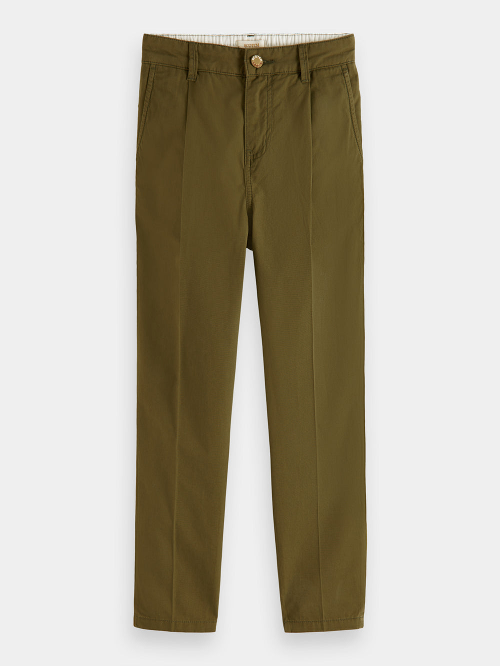 Kids - Loose-tapered fit pleated chino - Scotch & Soda NZ