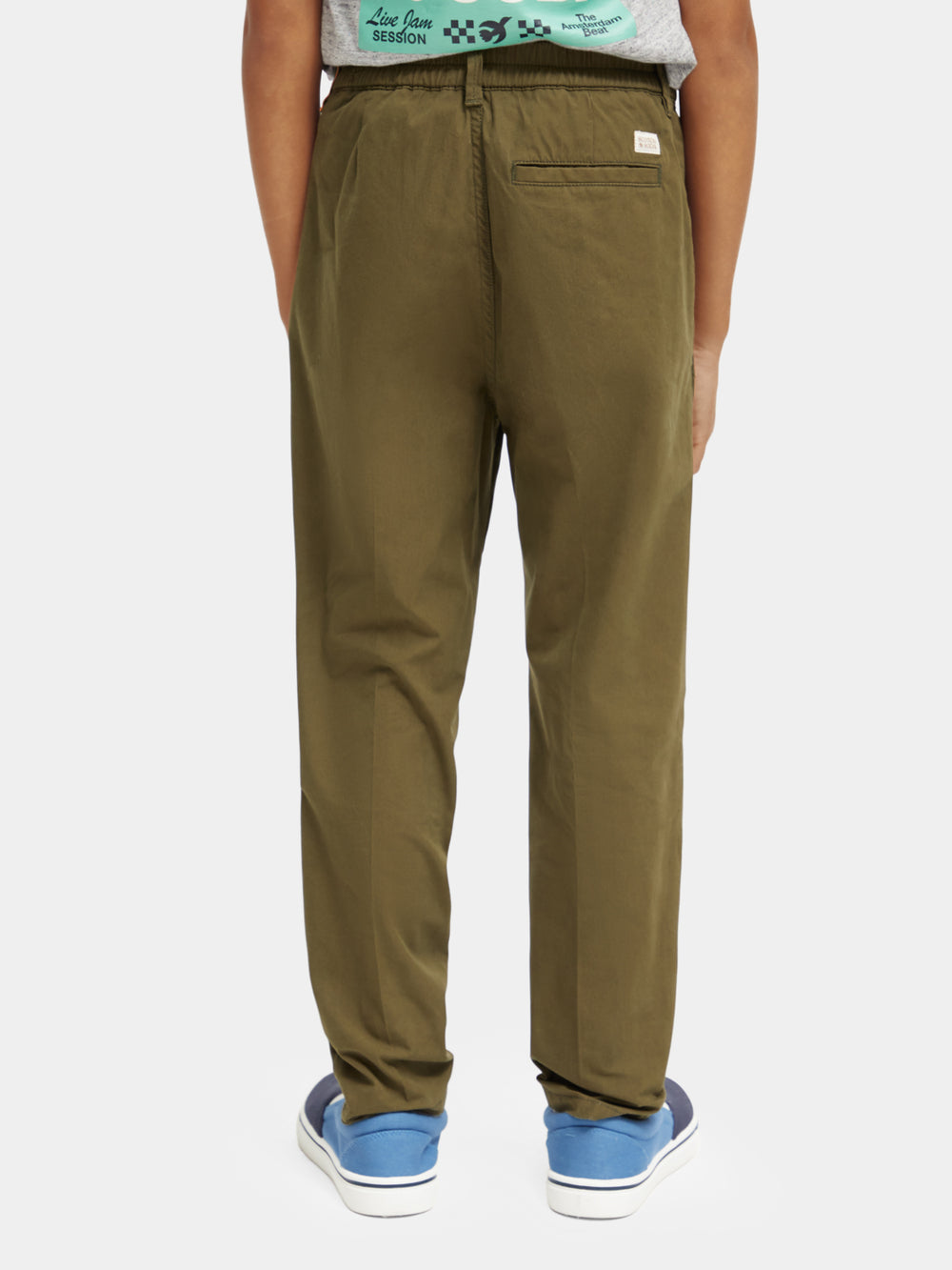 Kids - Loose-tapered fit pleated chino - Scotch & Soda NZ