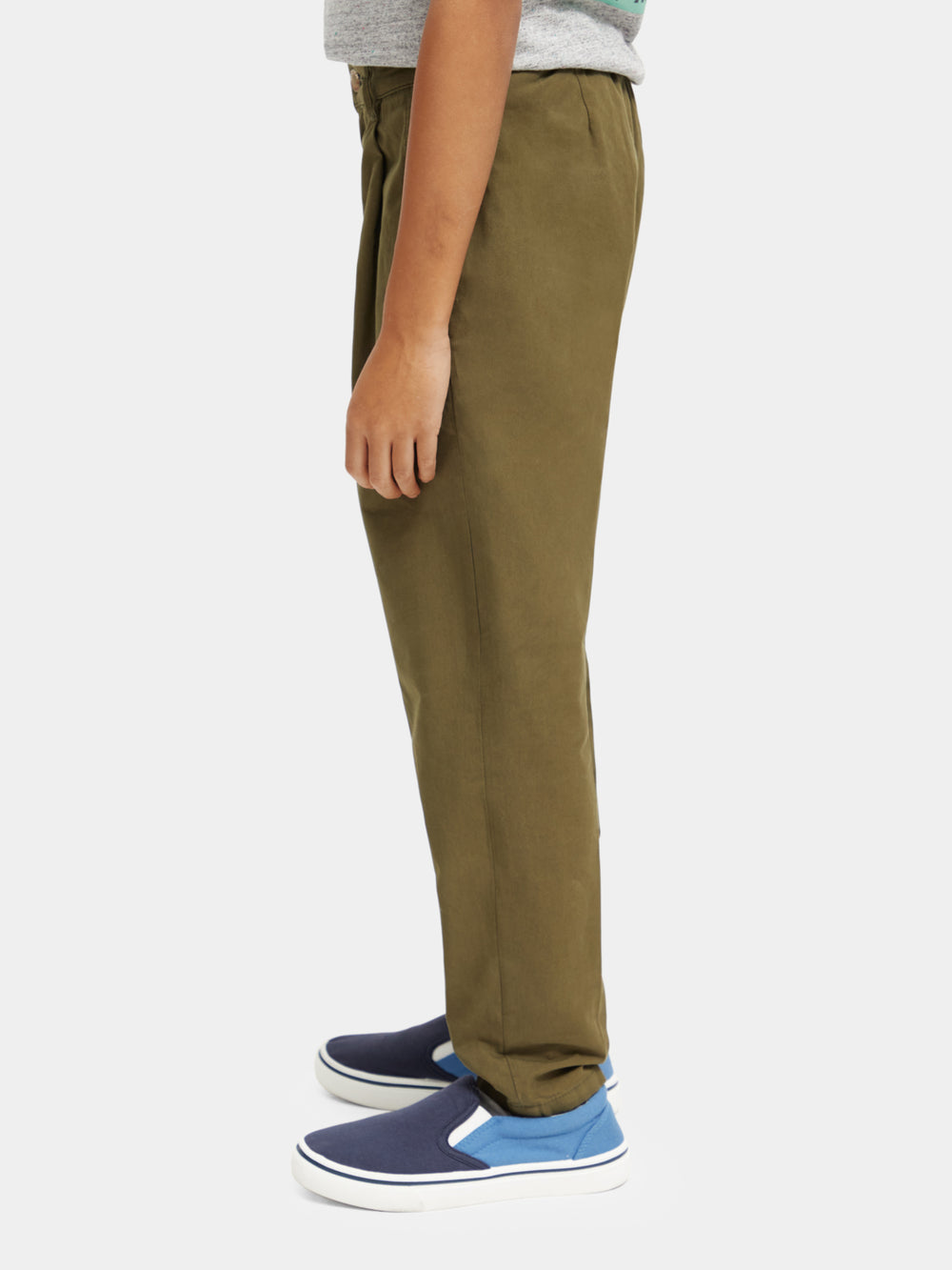 Kids - Loose-tapered fit pleated chino - Scotch & Soda NZ