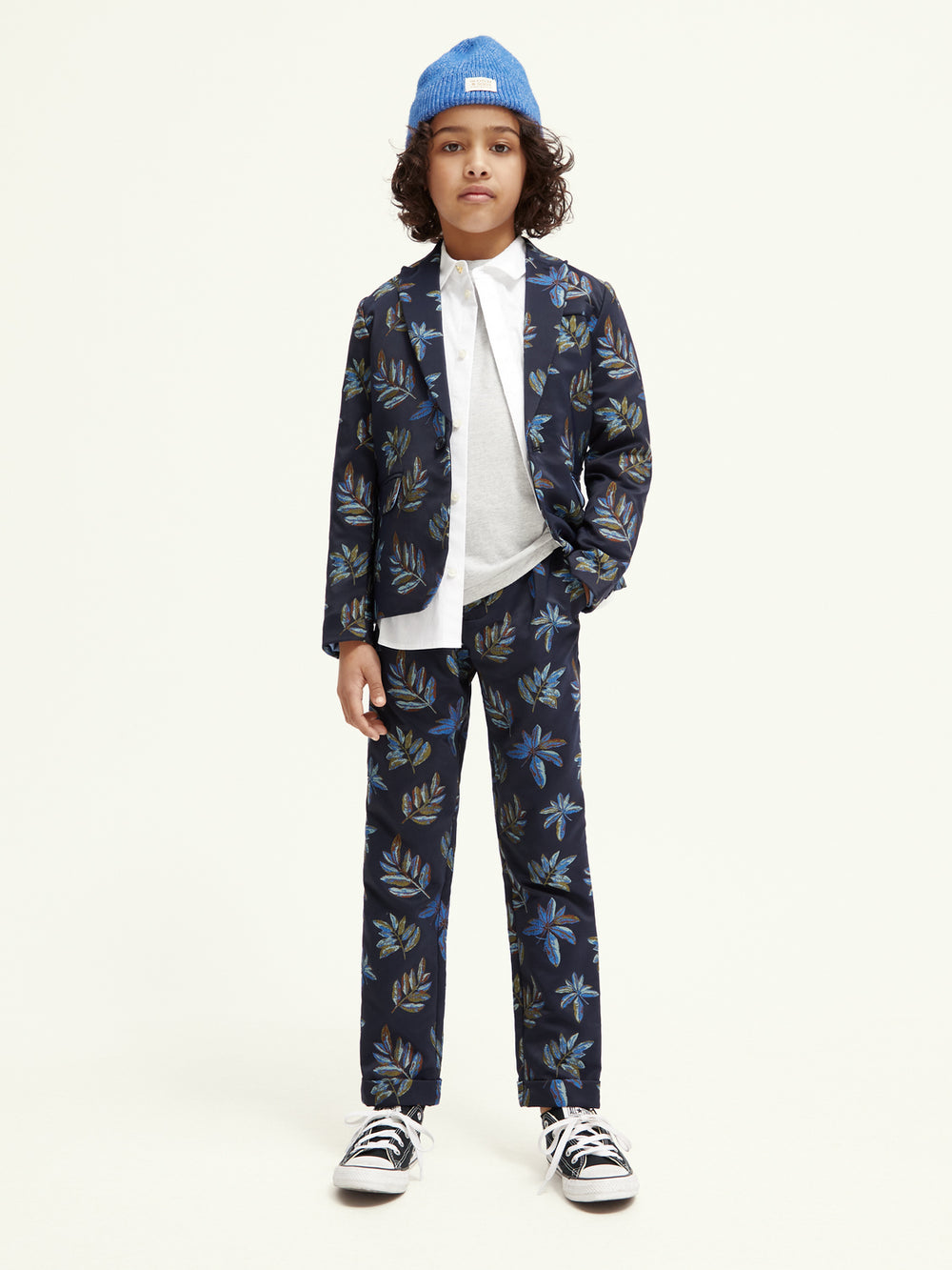 Kids - Loose tapered-fit jacquard pants - Scotch & Soda NZ