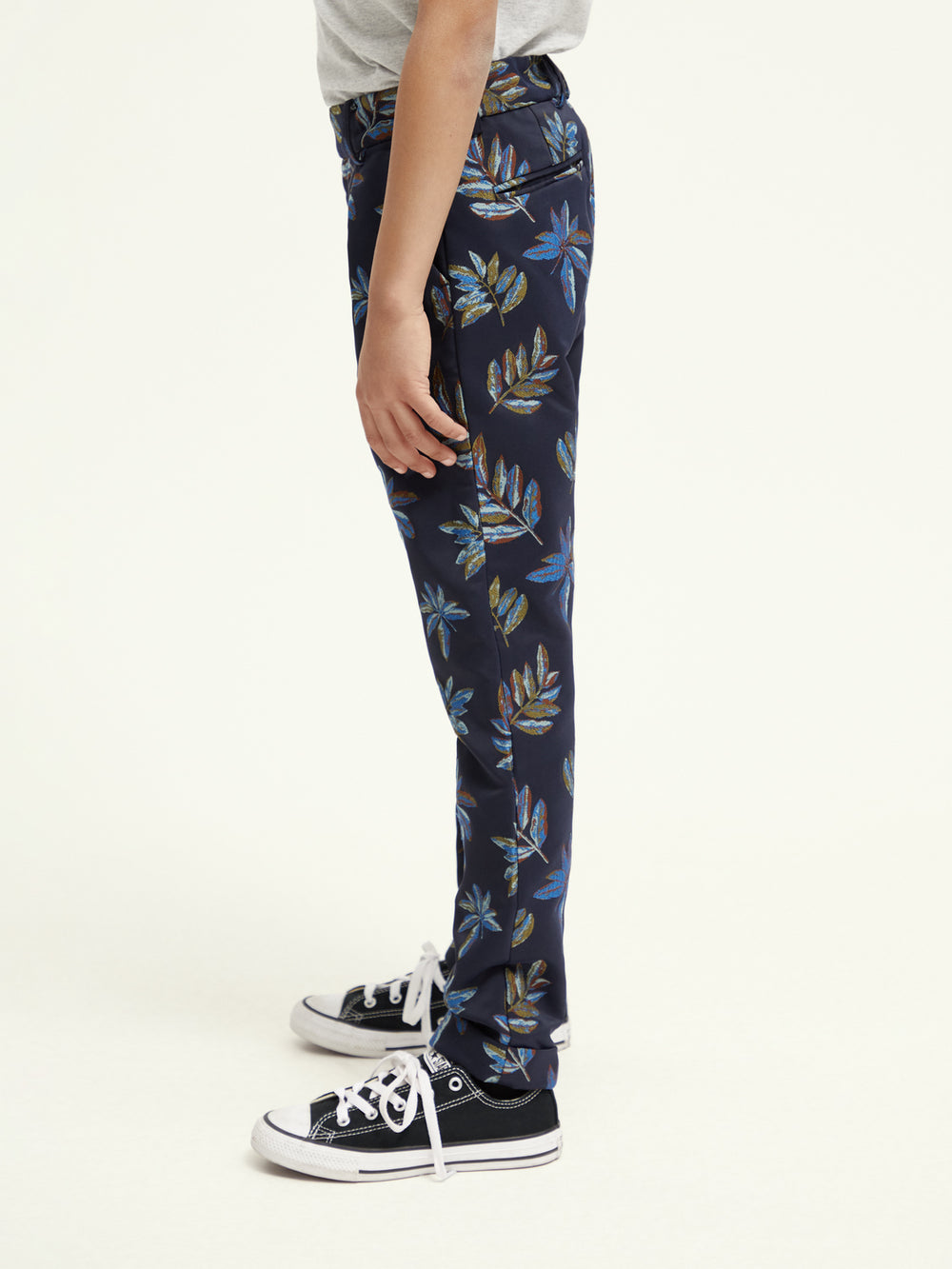 Kids - Loose tapered-fit jacquard pants - Scotch & Soda NZ