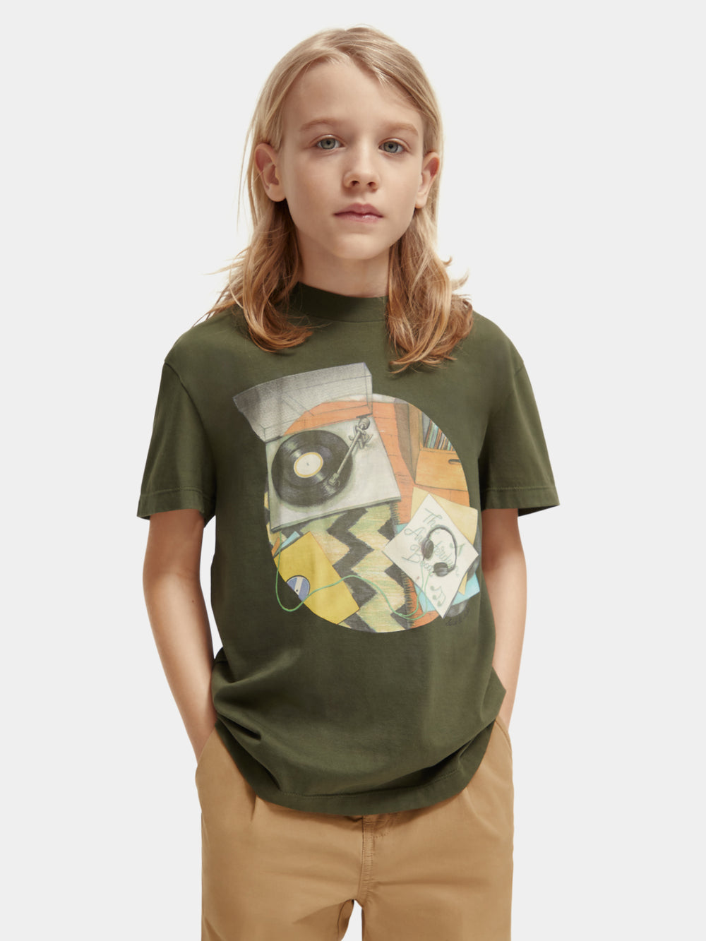 Kids - Loose-fit artwork t-shirt - Scotch & Soda NZ