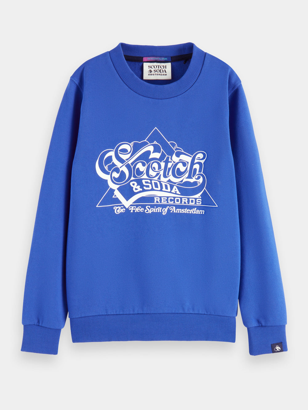 Kids - Regular-fit crewneck artwork sweatshirt - Scotch & Soda NZ