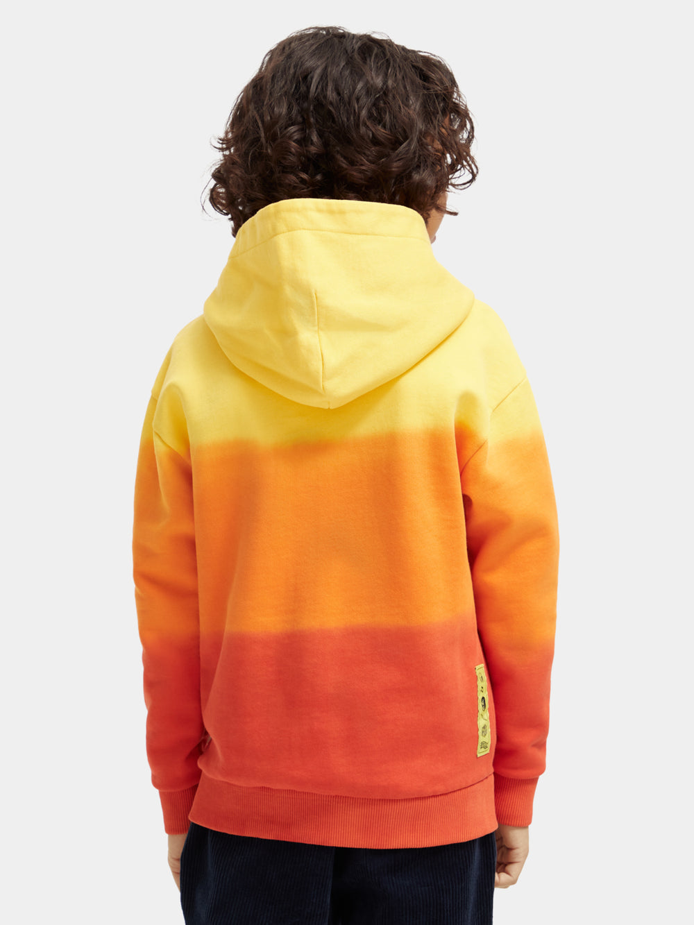 Kids - Relaxed-fit dip-dyed hoodie - Scotch & Soda NZ