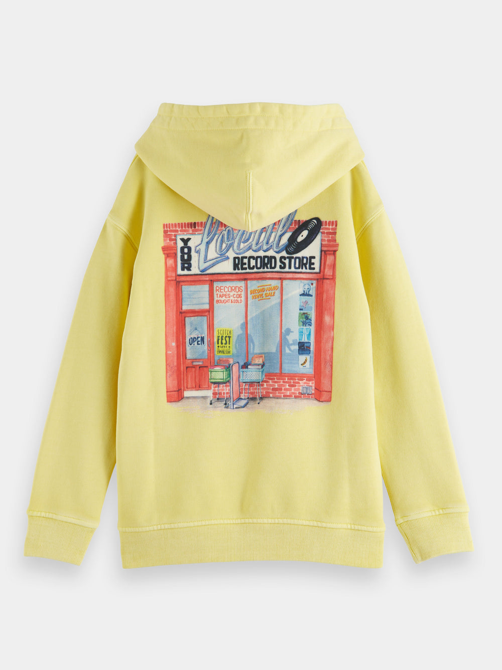 Kids - Relaxed-fit artwork hoodie - Scotch & Soda NZ