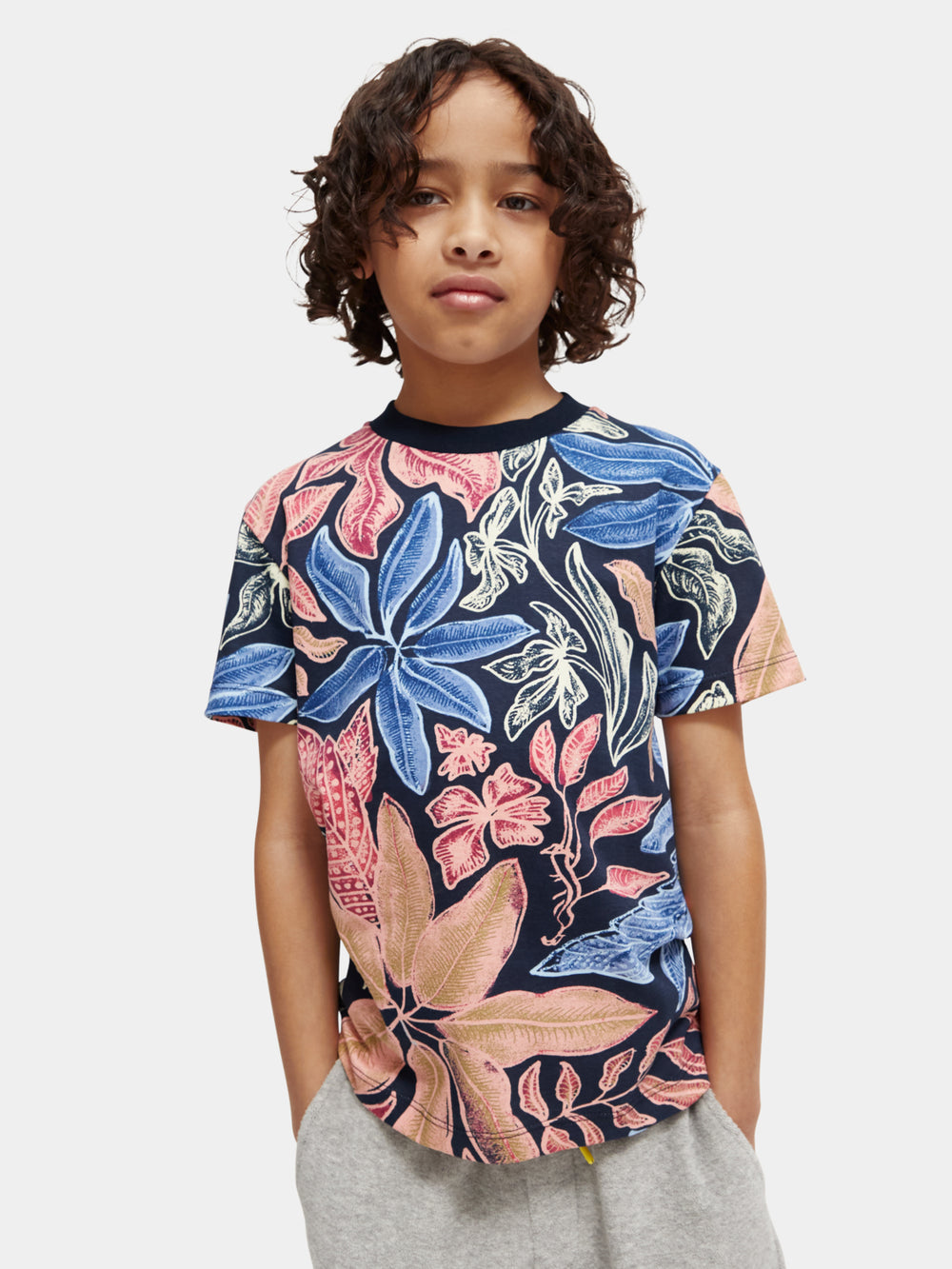 Kids - Relaxed-fit printed t-shirt - Scotch & Soda NZ