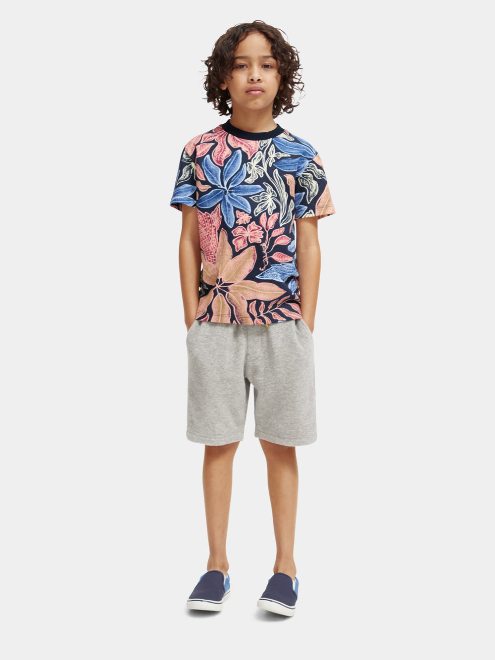 Kids - Relaxed-fit printed t-shirt - Scotch & Soda NZ