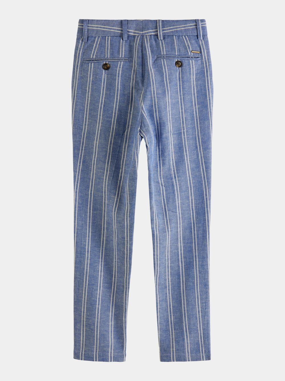 Relaxed slim-fit linen-blended trousers - Scotch & Soda NZ