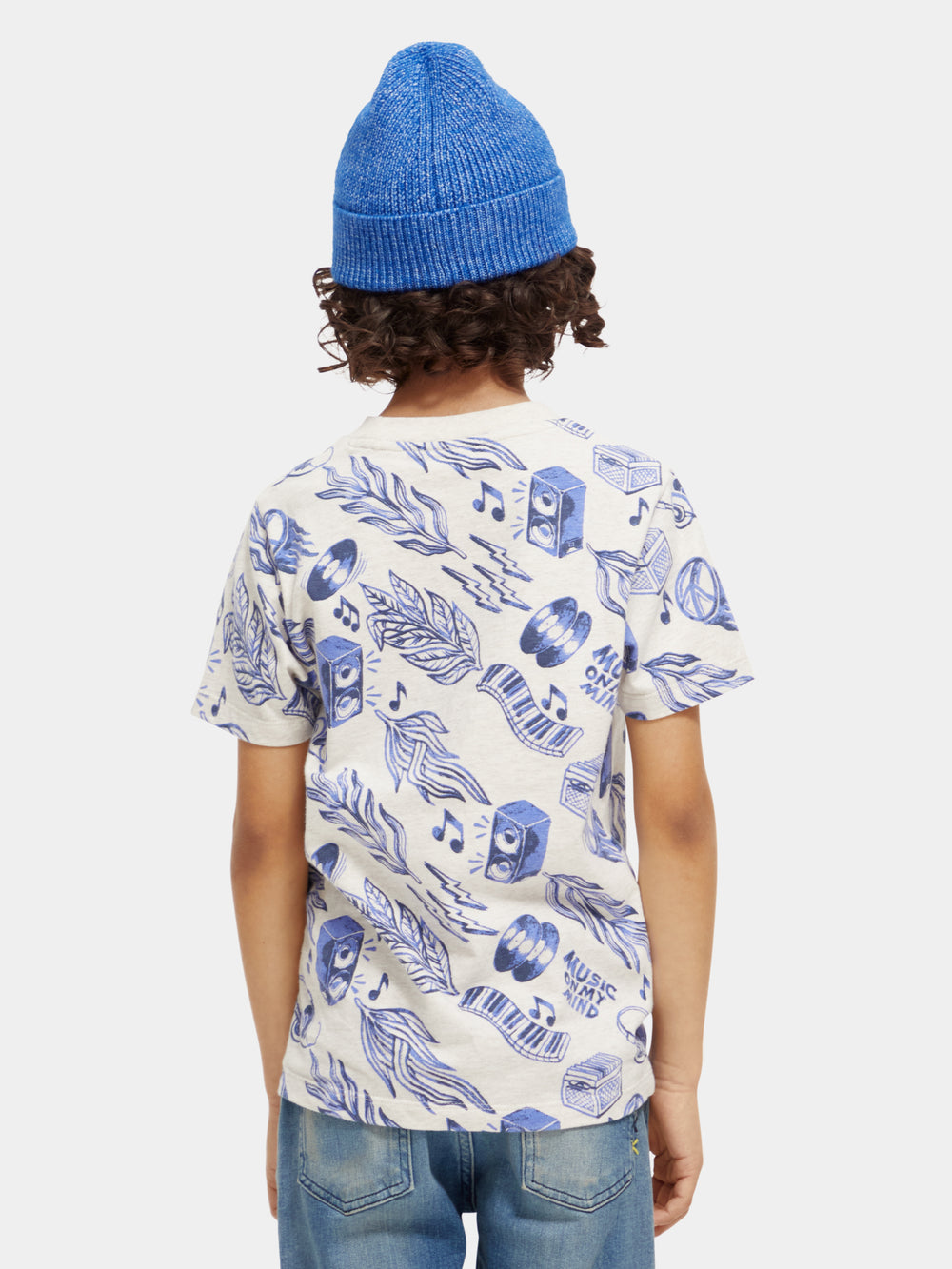 Regular-fit printed t-shirt - Scotch & Soda NZ