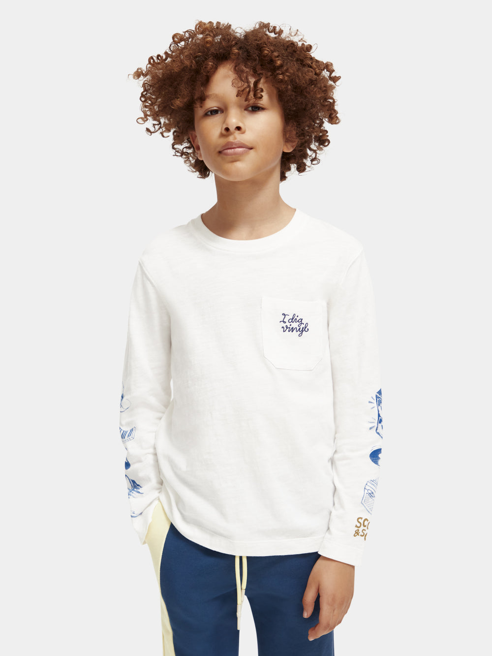 Relaxed-fit long sleeved t-shirt - Scotch & Soda NZ