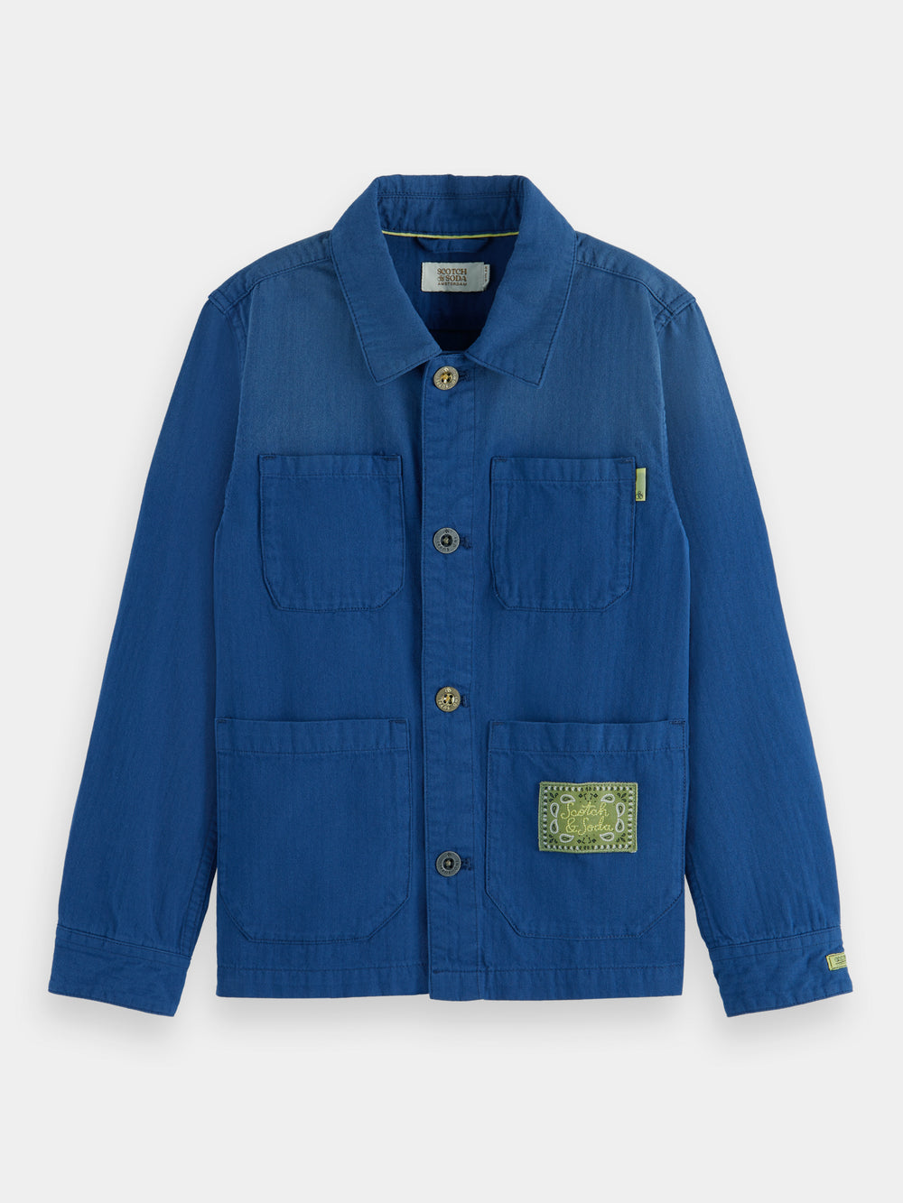 Embroidered utility overshirt - Scotch & Soda NZ