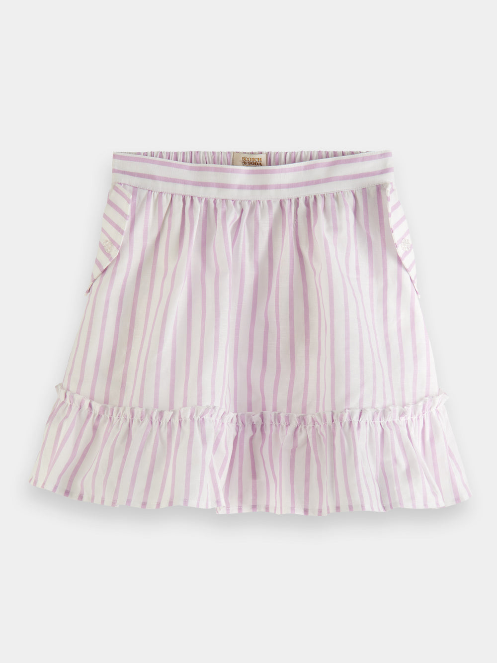 Striped mini wrap skirt - Scotch & Soda NZ